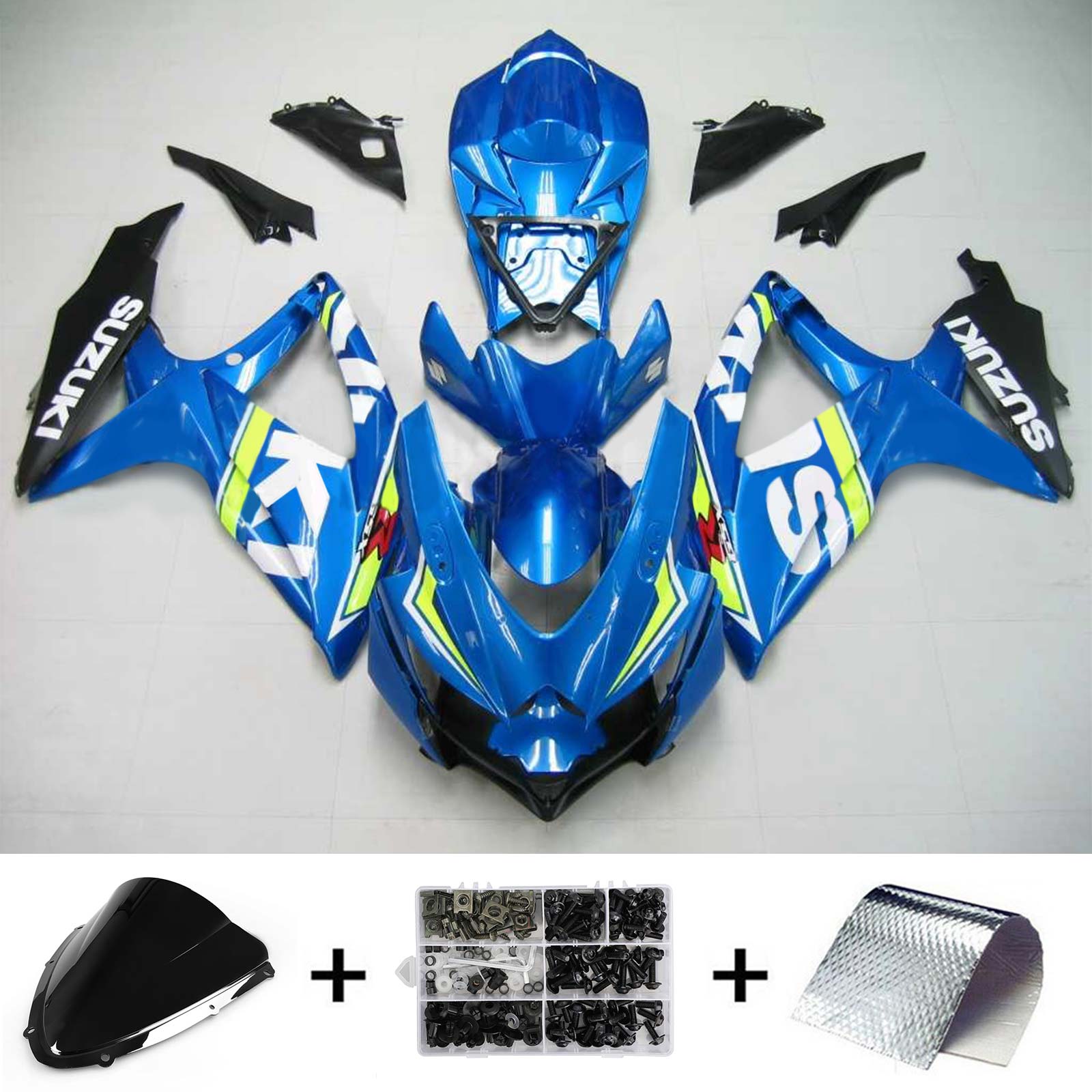 2008-2010 Suzuki GSXR 600/750 K8 Injection Fairing Kit Bodywork Plastic ABS