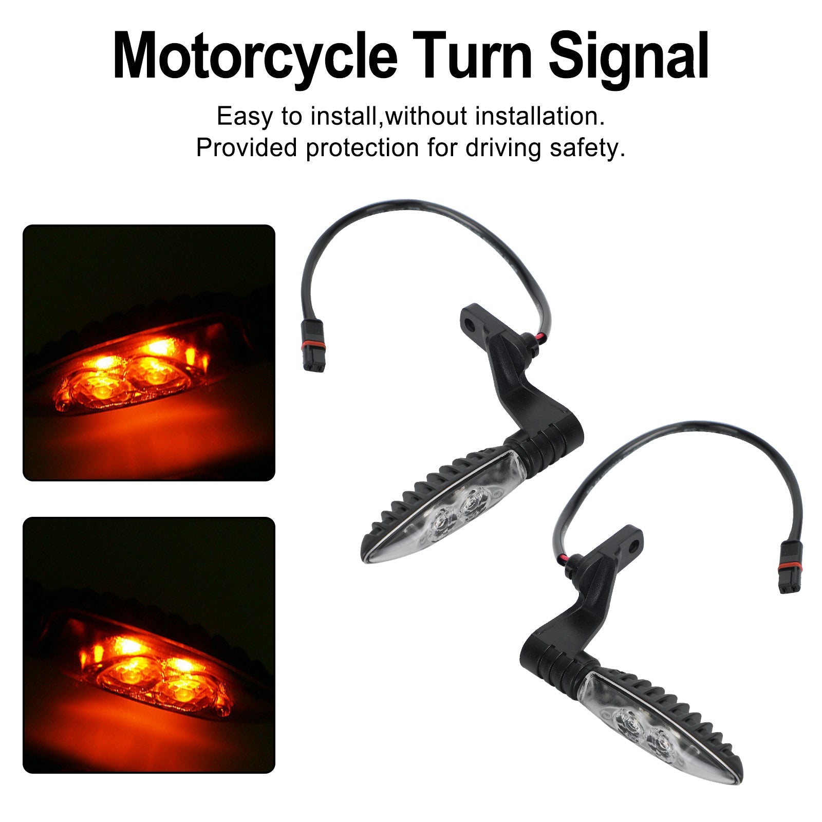 Rear LED Turn Signal Lights Indicator For BMW F650 F700GS F800 GS R1200 GS Generic