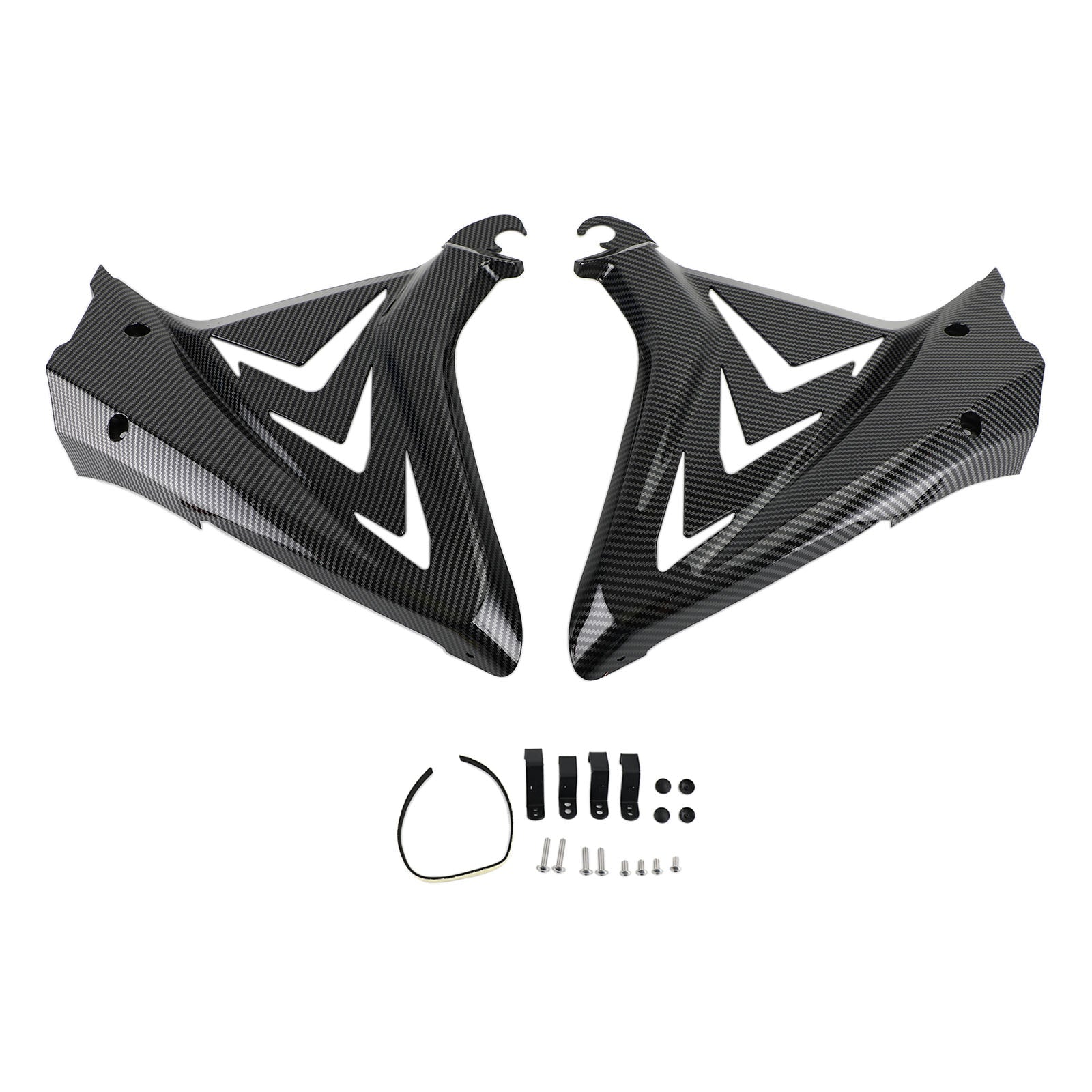 Side Frame Cover Panels Fairings Cowls For Honda CBR650R 2019-2021 Black