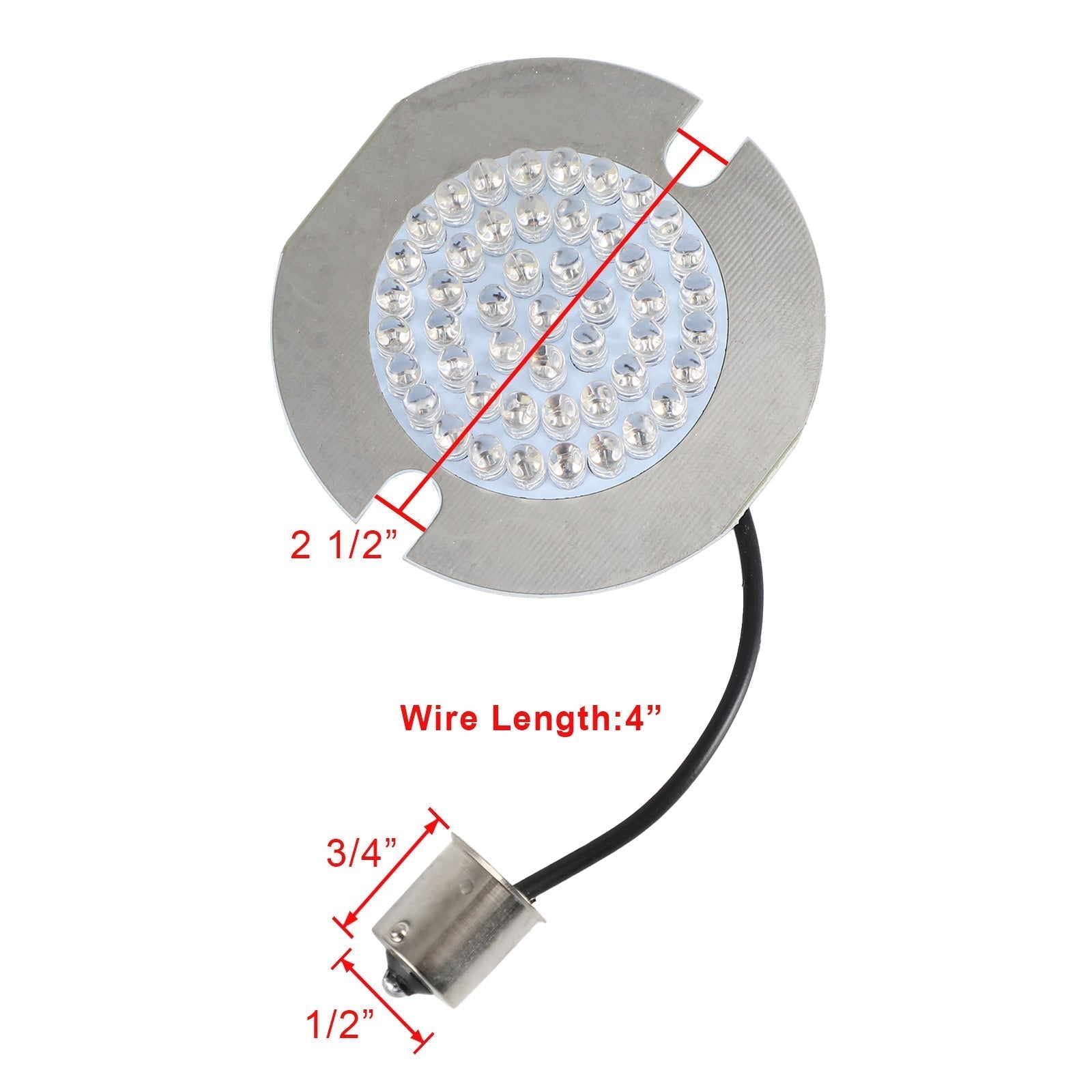 1156 LED-richtingaanwijzerlampen Platte stijl Geschikt voor Touring Road King Softail