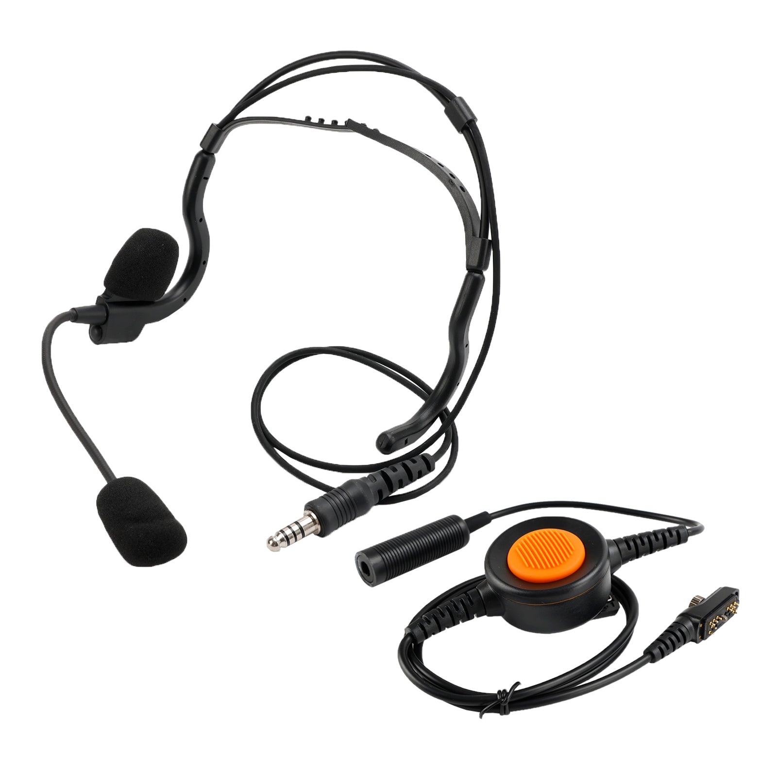 Casque tactique à prise arrière 7.1-C8, 6 broches, U94 PTT pour Hytera PD780/700G/580