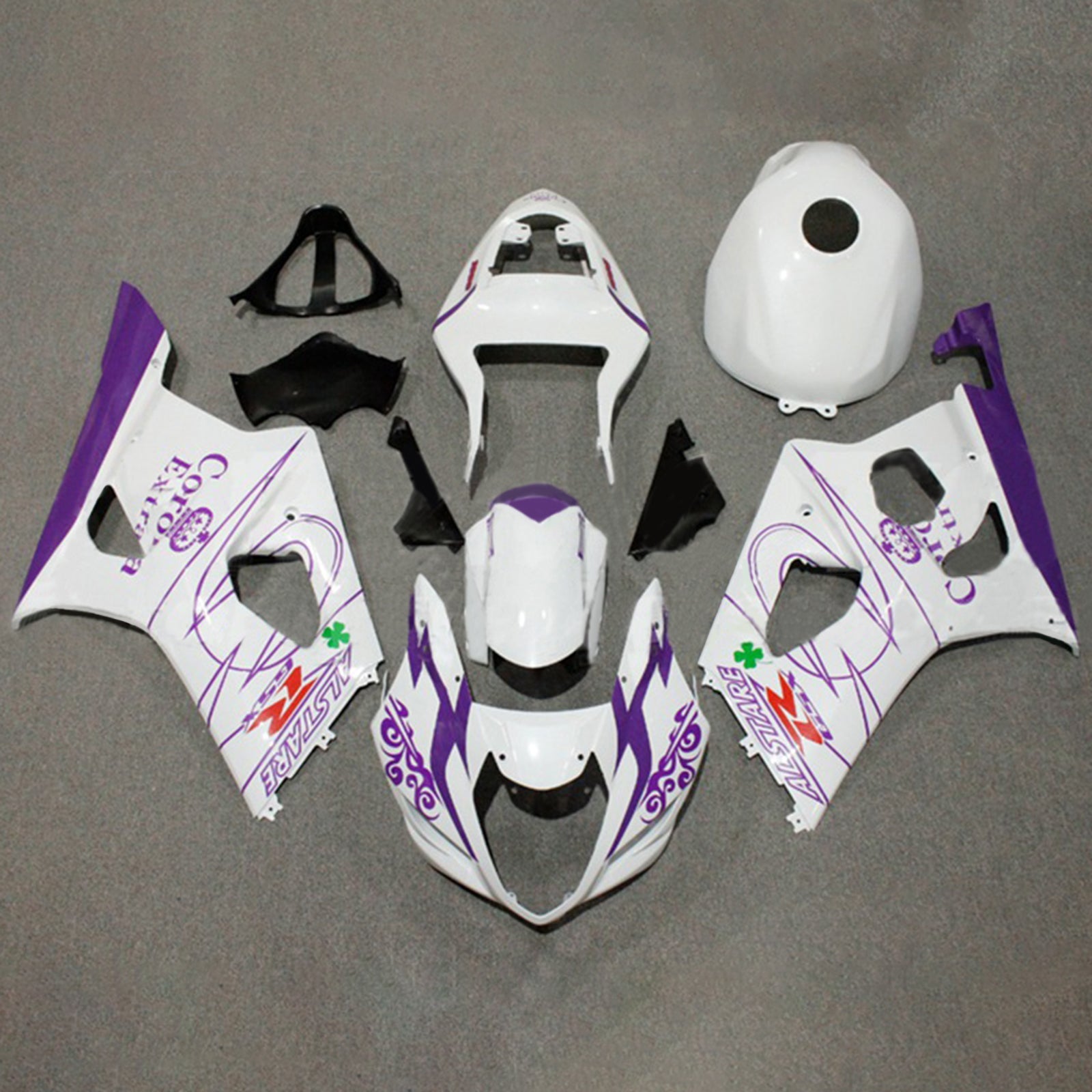 2003-2004 Suzuki GSXR1000 K3 Injection Fairing Kit Karosseri Plast ABS