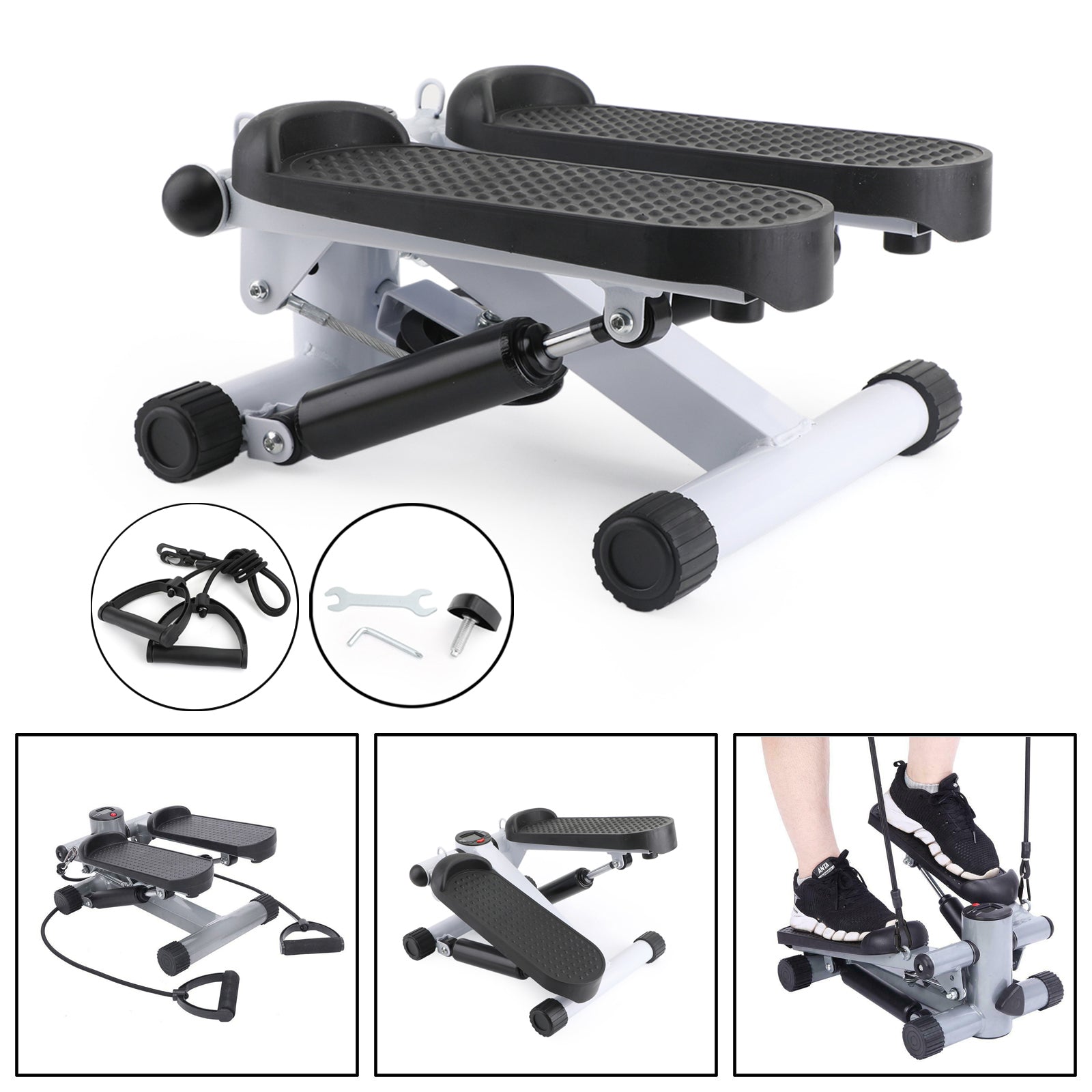 Full Assembled Aerobic Step Climber for Low-Impact Workout at Home