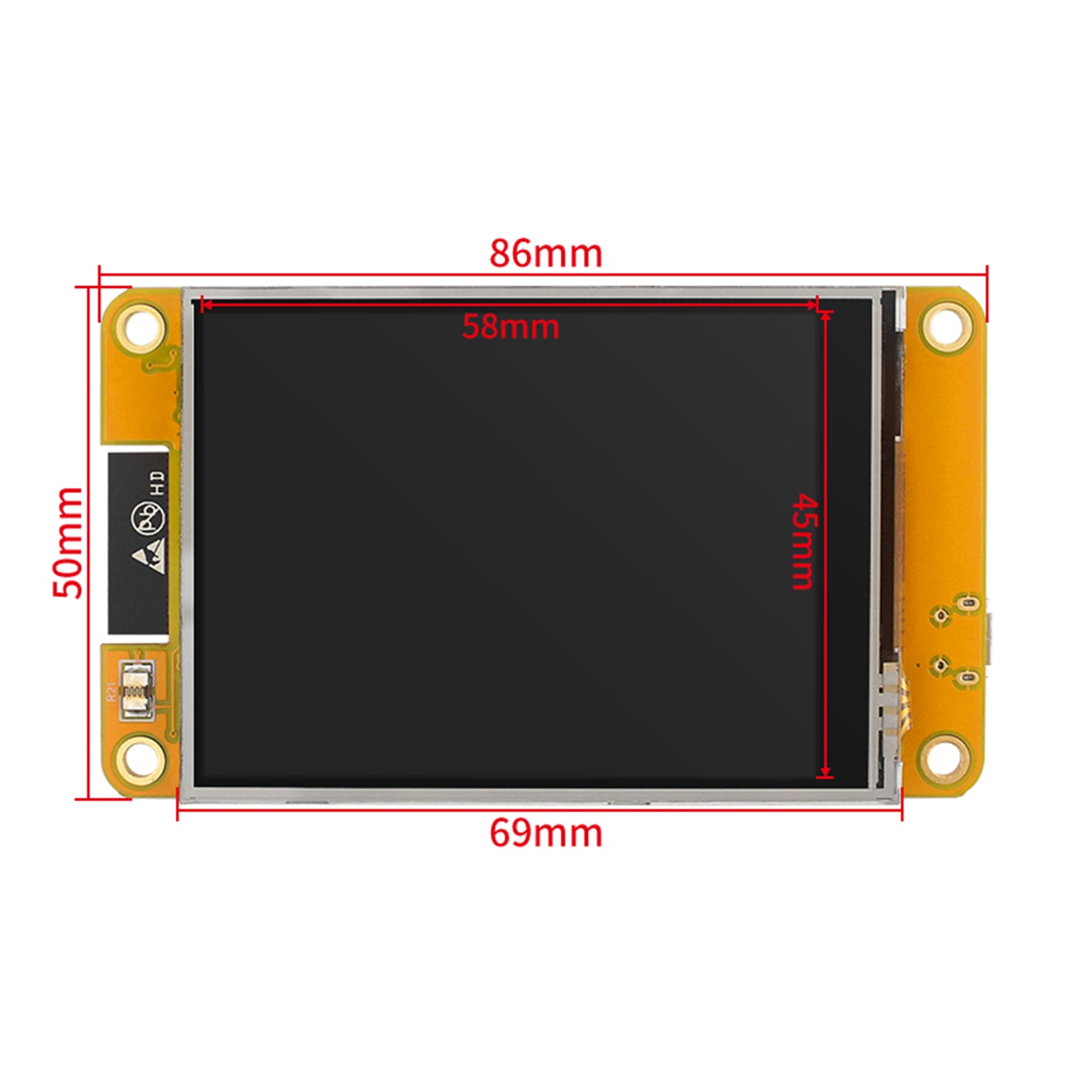 ESP32 Ontwikkelingsbord WiFi Bluetooth 2.8 "240*320 Display Touchscreen LVGL