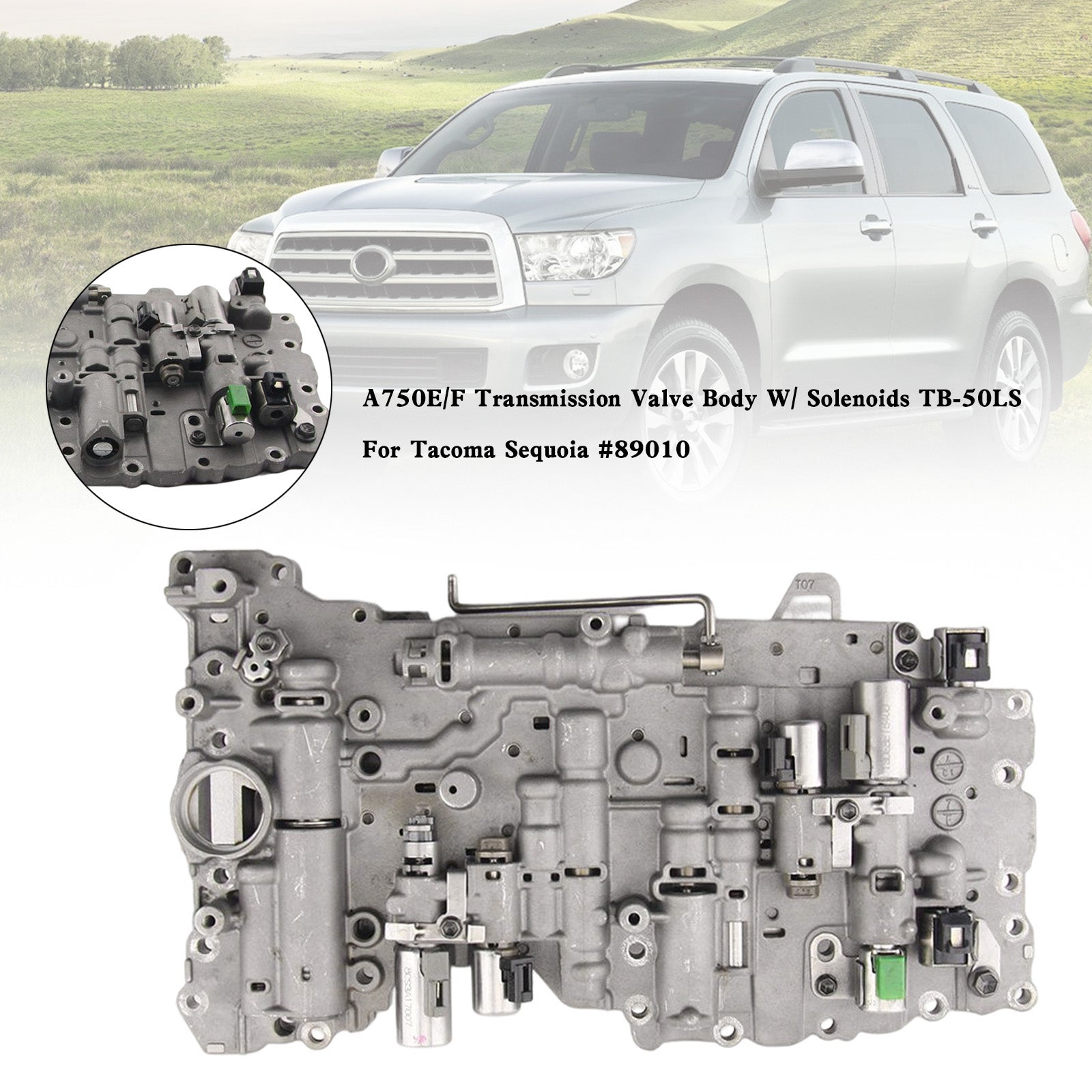 2003-2008 Toyota 4Runner 5 SP R/4WD 4.0L 4.7L A750E/F Cuerpo de válvula de transmisión con solenoides TB-50LS