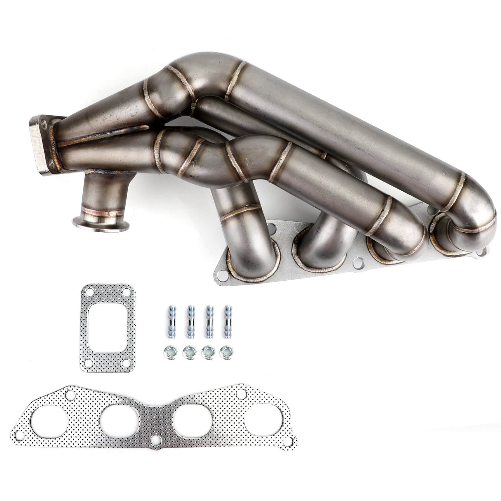 Honda 1992-2000 Civic K20 K24 Exhaust Pipe V2 Turbo Manifold T3