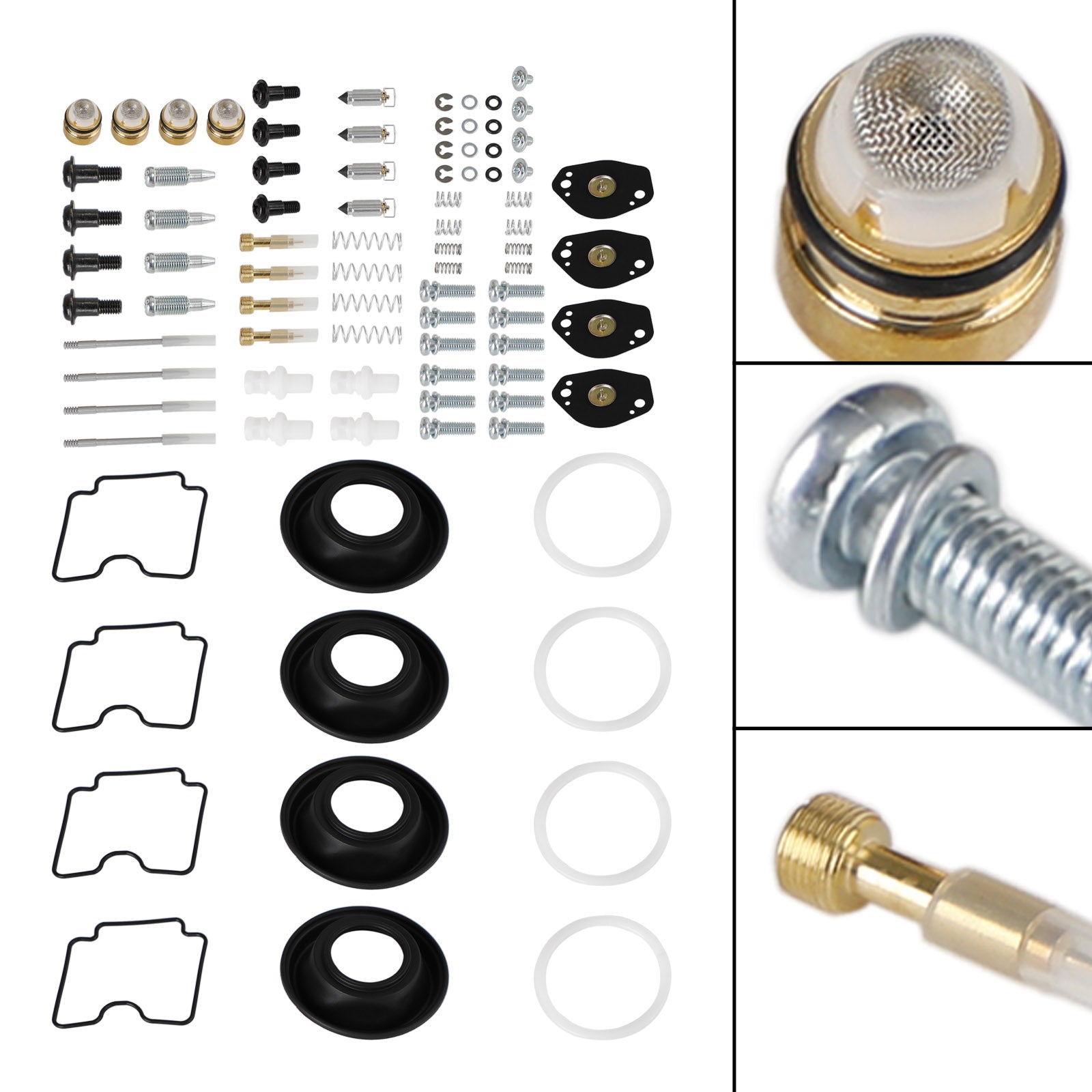 Suzuki DRZ400 DRZ400E DRZ400S DRZ400SM 4X Carburetor Rebuild Repair Kit