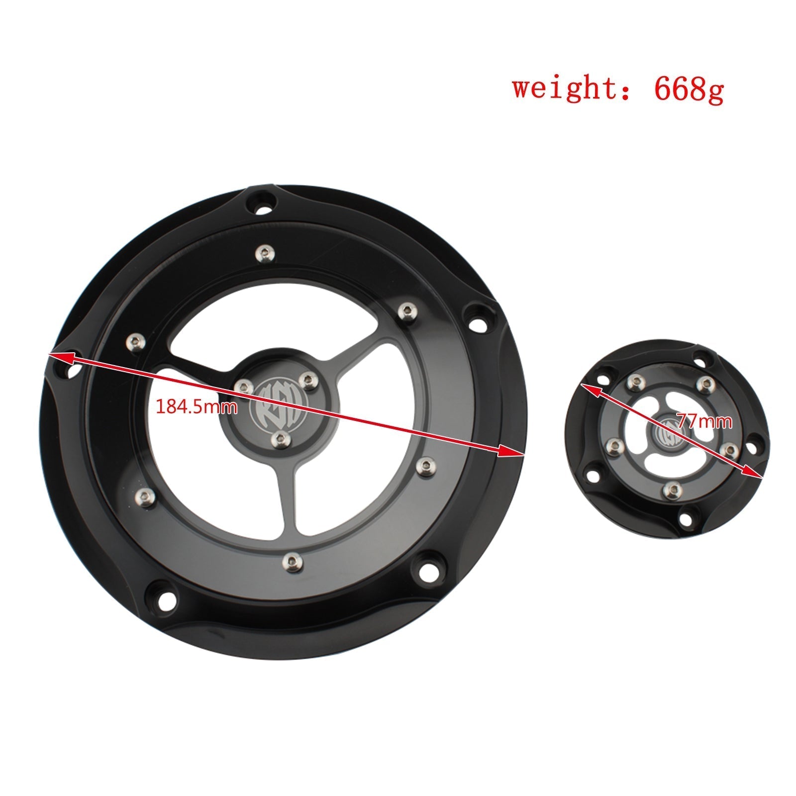 Motorbeschermer Carter Stator Cover Zwart Geschikt voor Road King Fat Glide 1584