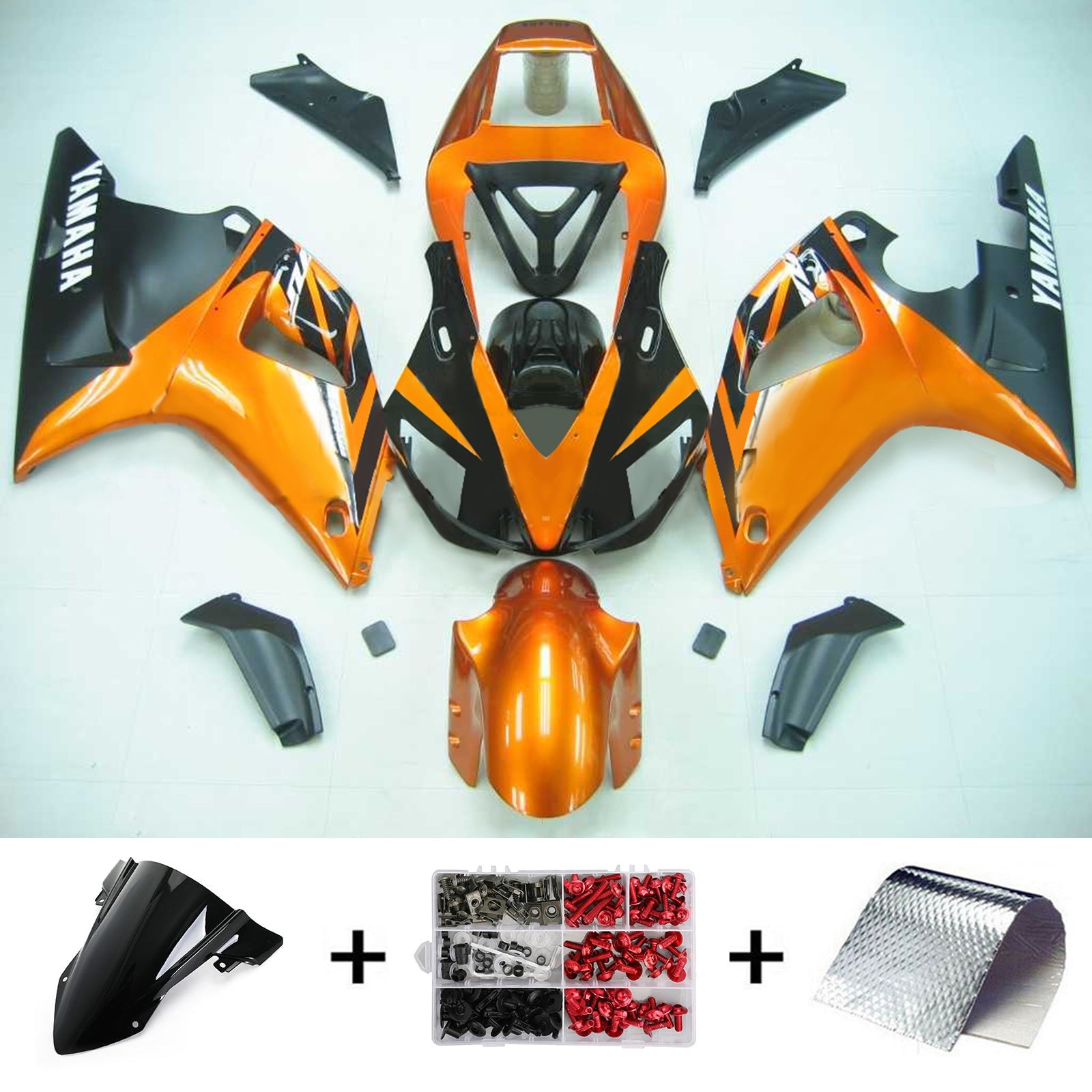 1998-1999 Yamaha YZF 1000 R1 Amotopart Injection Fairing Kit Bodywork Plastic ABS #103