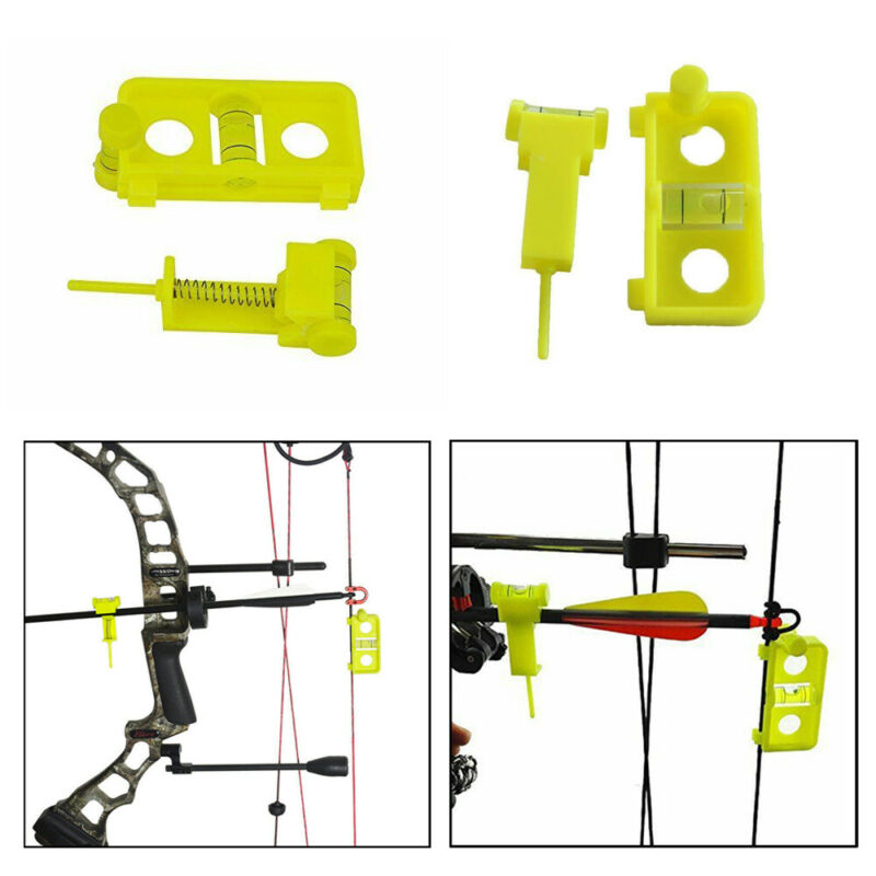 Position de l'arc pour niveau d'encoche, réglage de la corde, réglage de l'UA et flèche combinée de l'arc