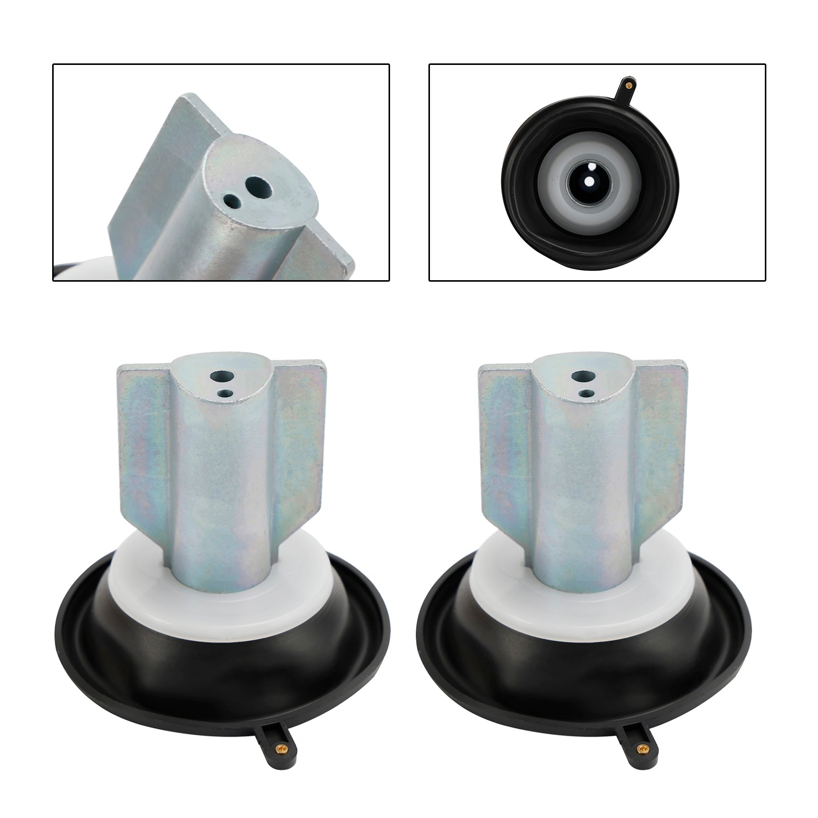 2 diaphragmes de piston de carburateur adaptés à Kawasaki PRAIRIE 700 KVF650 KVF700