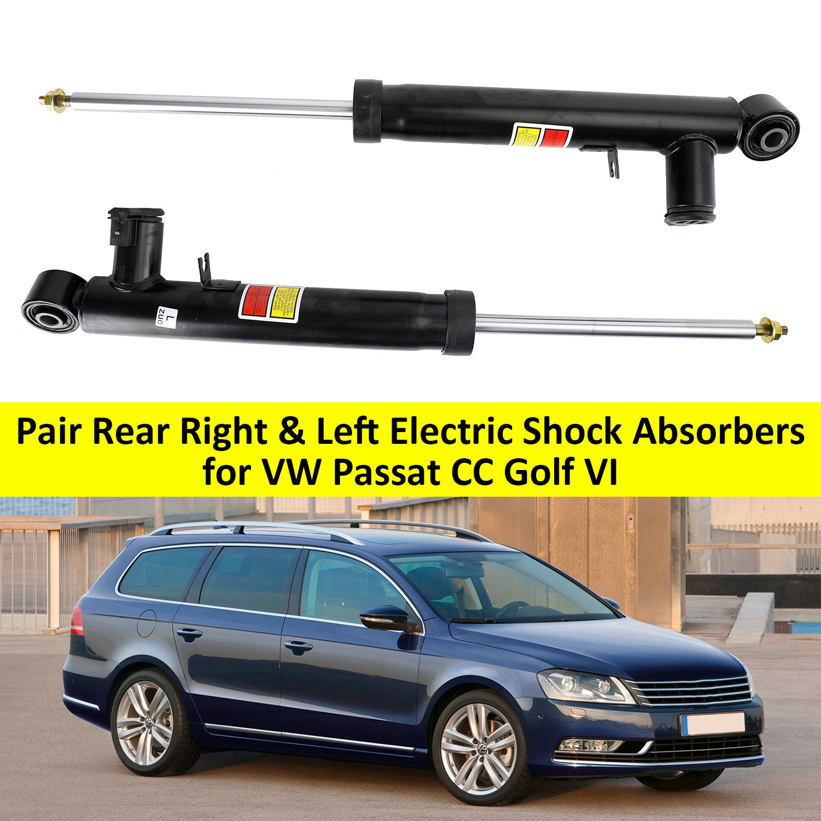 Pair Rear Right & Left Electric Shock Absorbers for VW Passat CC Golf VI 1K0512010H 1K0512009H 1K0513046B 1K0513045B