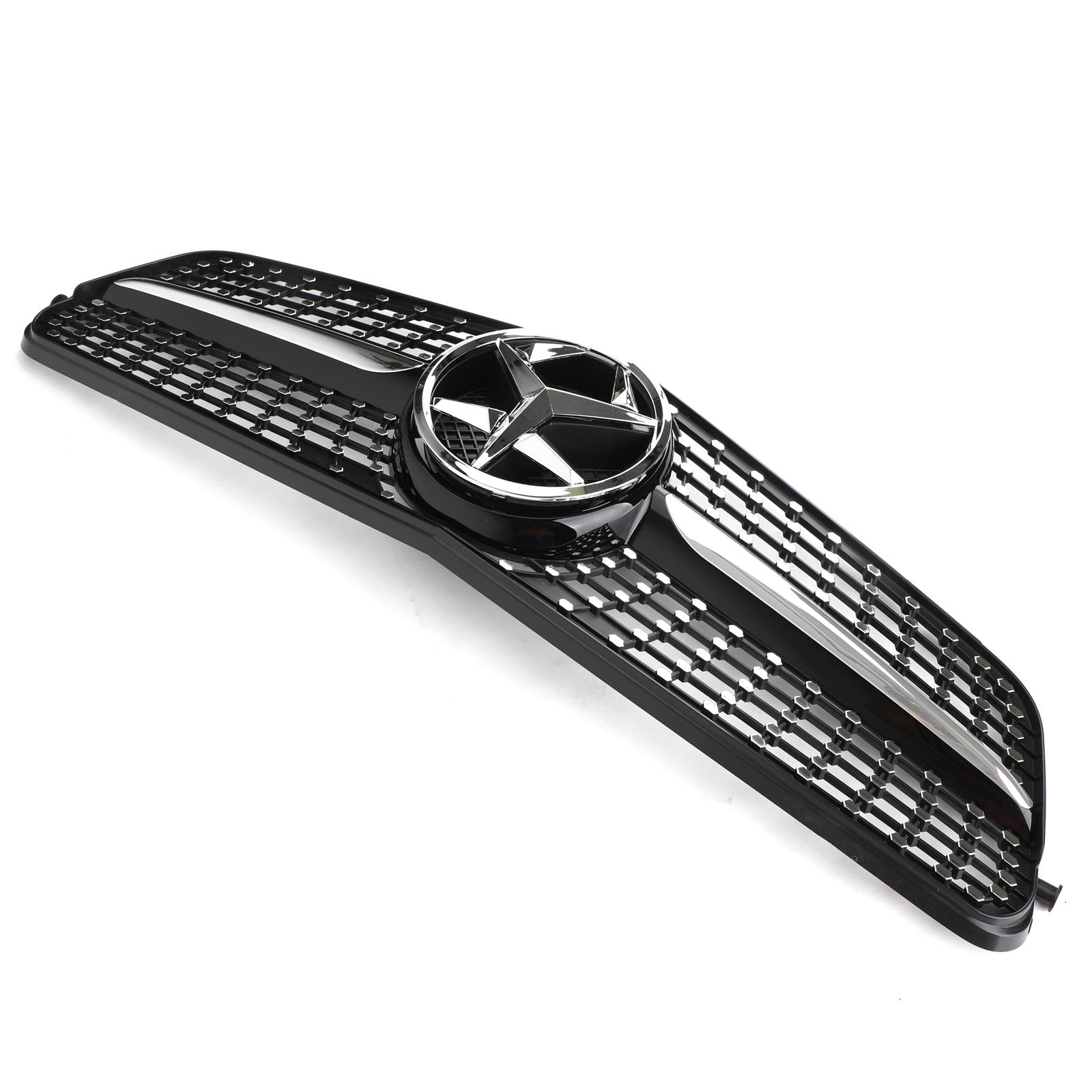 Benz Classe C 2008-2014W204 Grille de calandre avant chromée noire diamantée générique C180/C200/C230/C250/C280/C300/C350