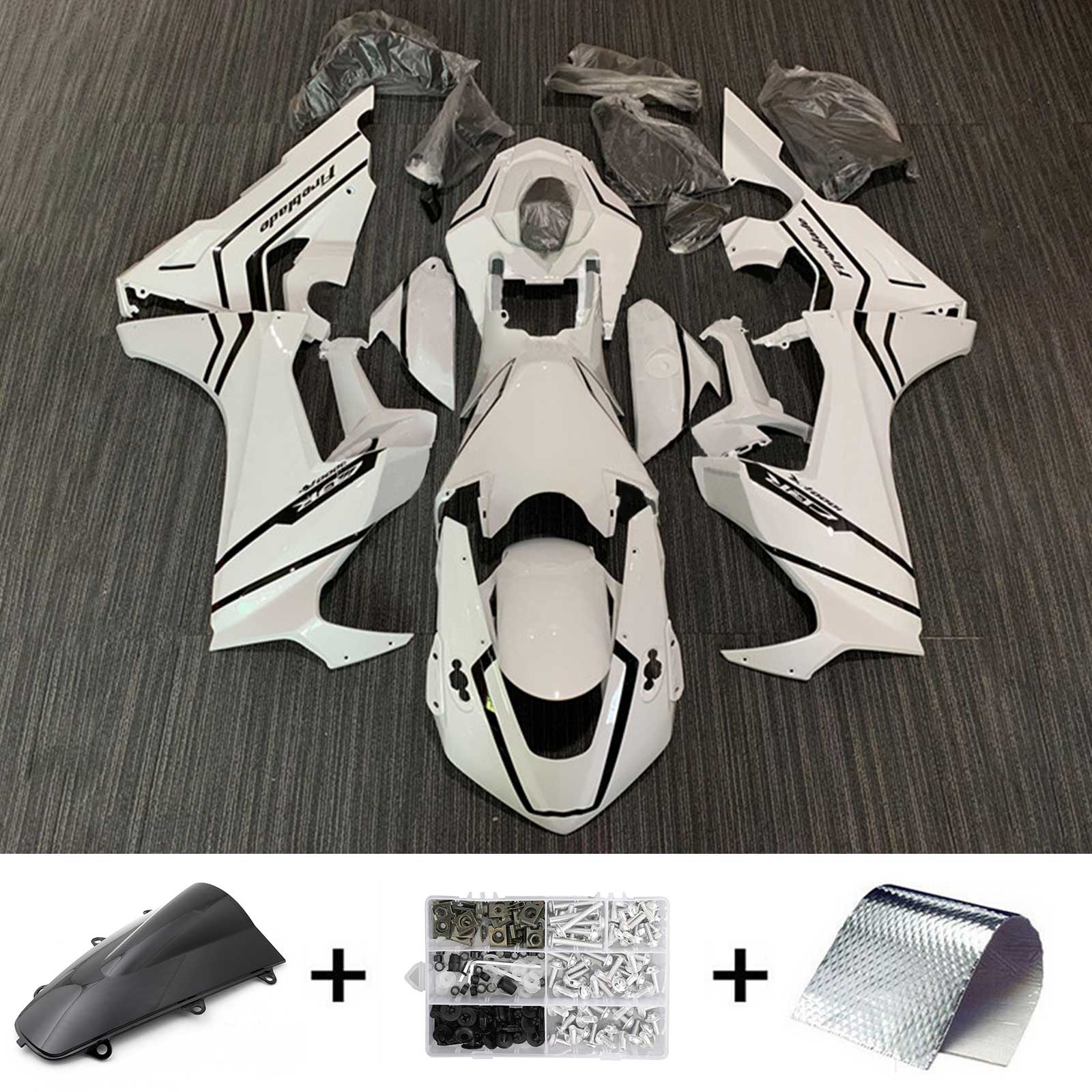 2017-2023 Honda CBR1000RR Amotopart Kit de carénage d'injection carrosserie plastique ABS #101