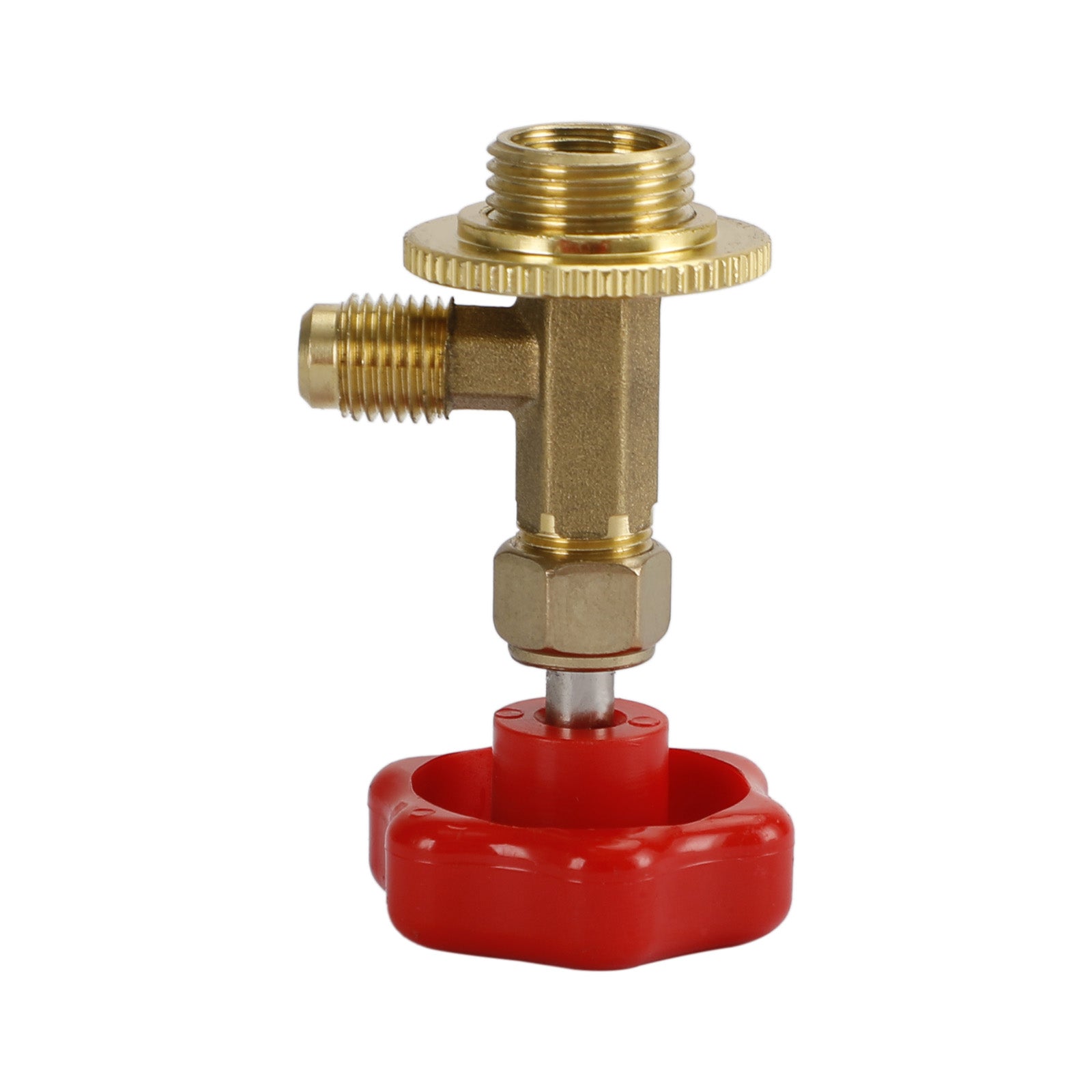 1/4" SAE R134a Refrigerant Brass AC Can Bottle Tap Adapter Opener Valve