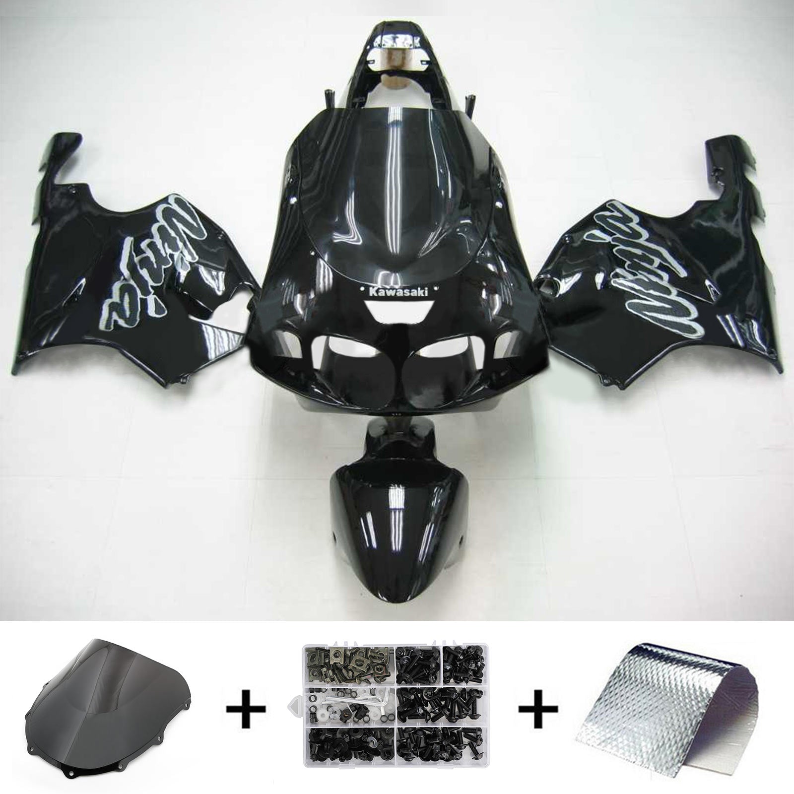 1996-2003 Kawasaki ZX7R Injection Fairing Kit Bodywork Plastic ABS