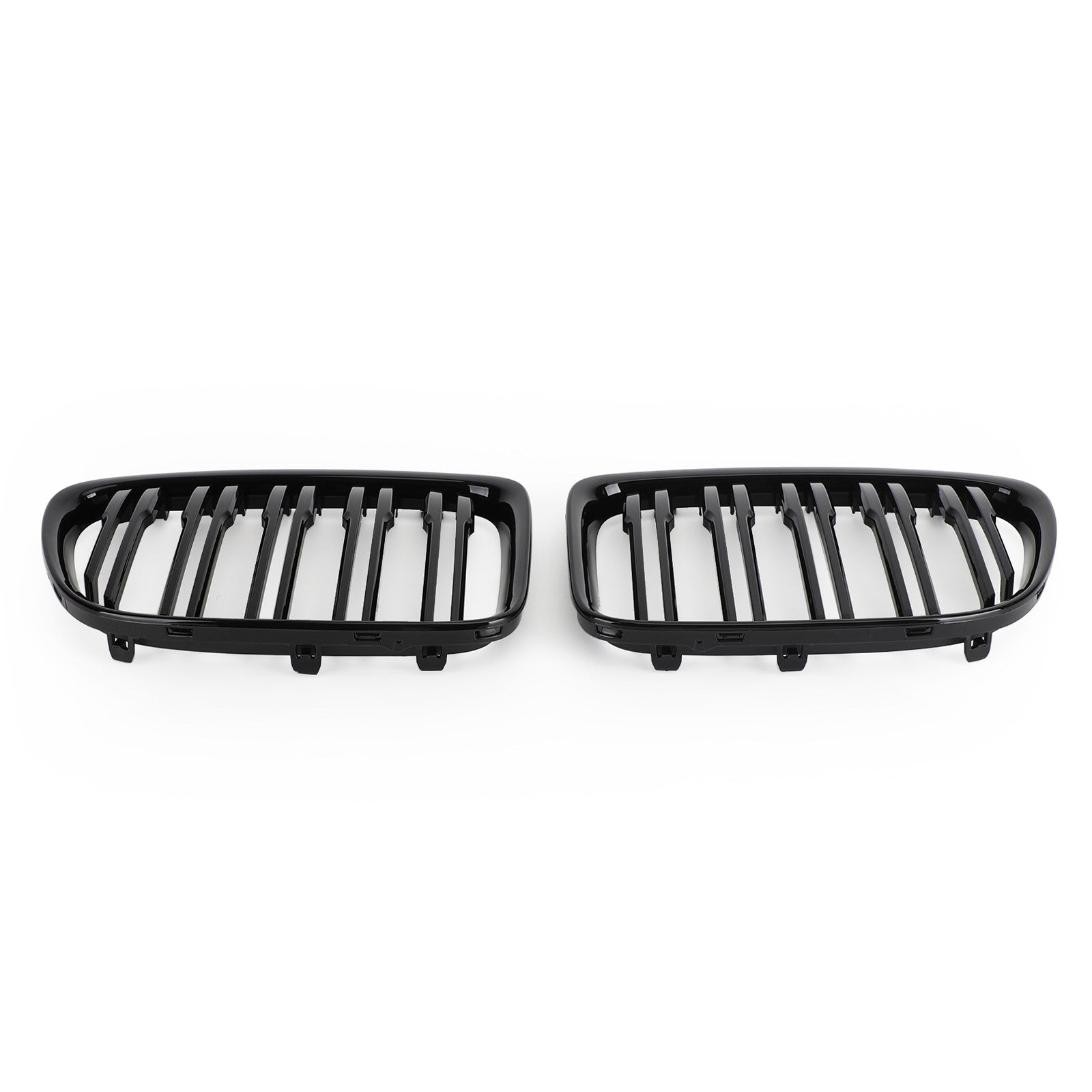 2009-2014 BMW X1 E84 Dual Slats Front Hood Kidney Grill Grille Matt Black/Gloss Black 51112993305 51112993306 51112993307 51112993308 51117347669 51117347670 Generic