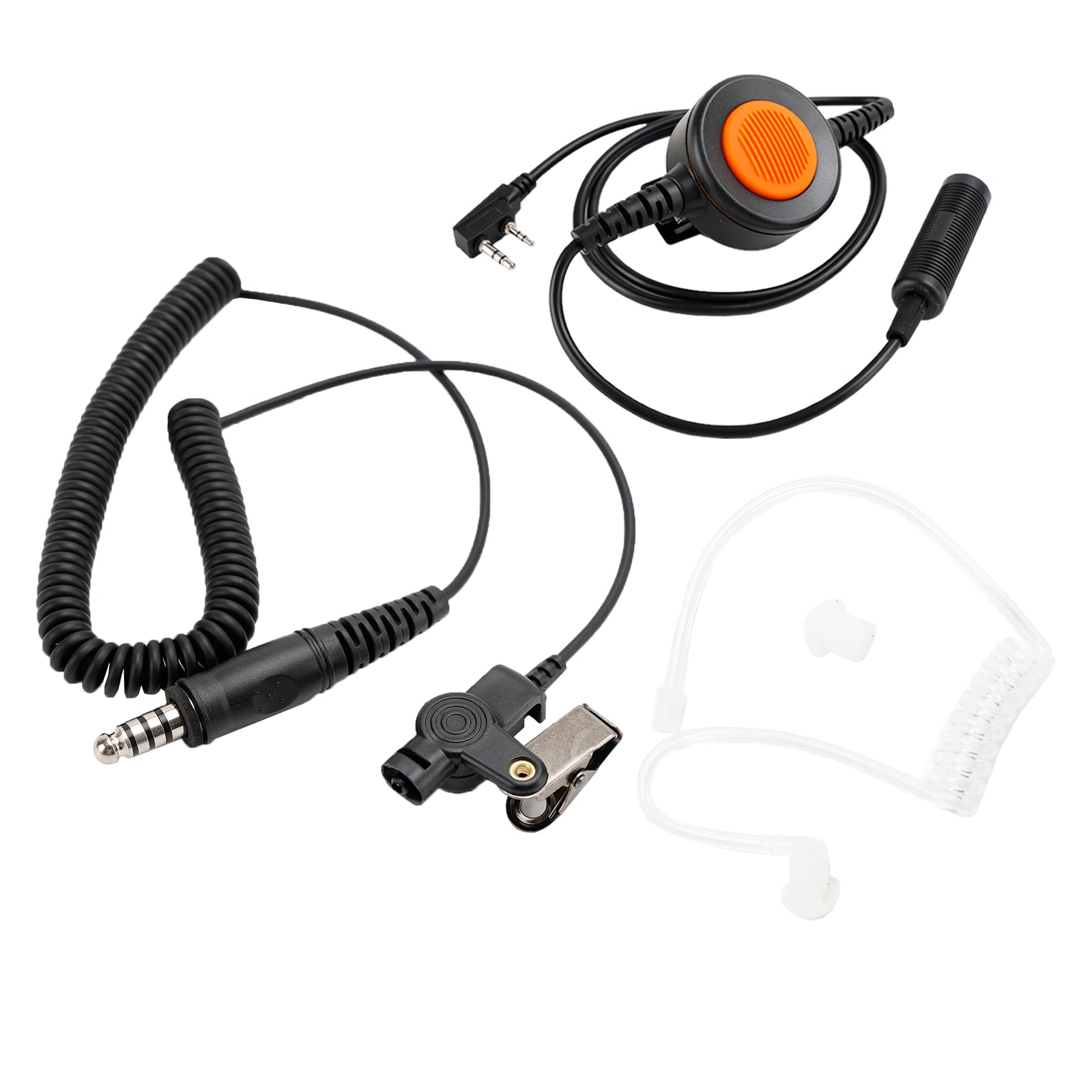 7.1-A3 enkele transparante luchtbuis-headset voor Kenwood TK-208 TK-220 TK-240