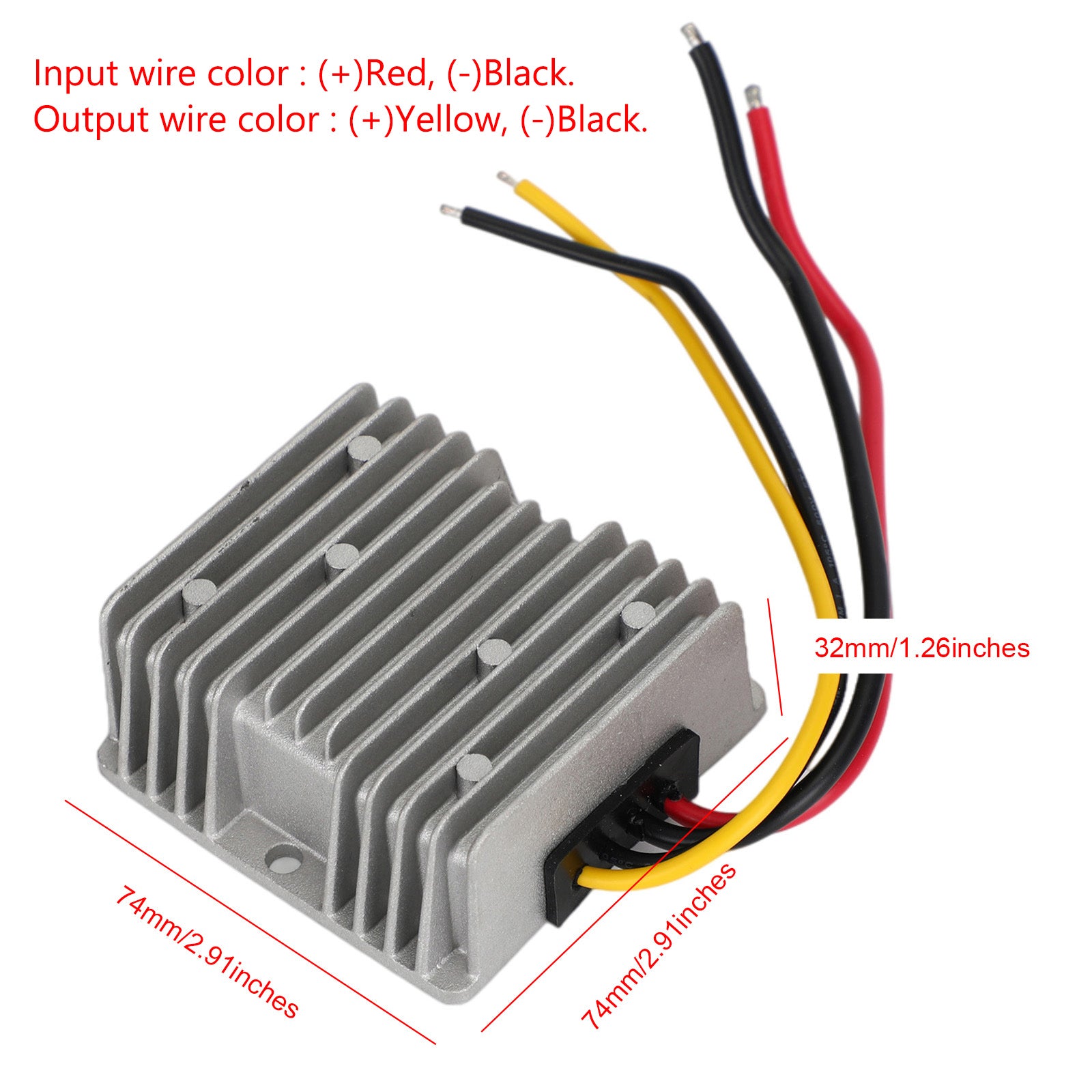 Waterproof 12V Step Up to 48V 4A 192W DC/DC Converter Regulator