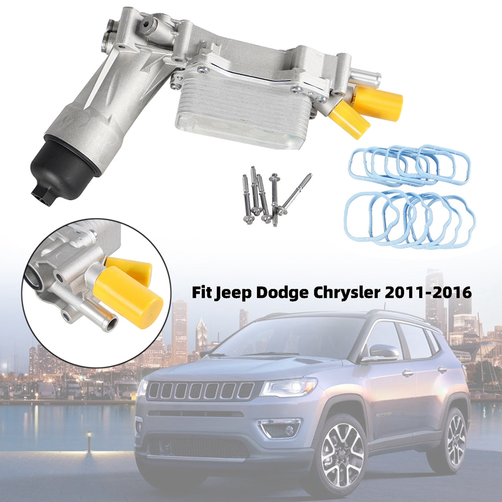 2011-2015 Dodge Durango/Jeep Grand Cherokee Ensemble de filtre à huile avec boîtier en aluminium 926-876 5184304AE 68105583AF 5184294AE