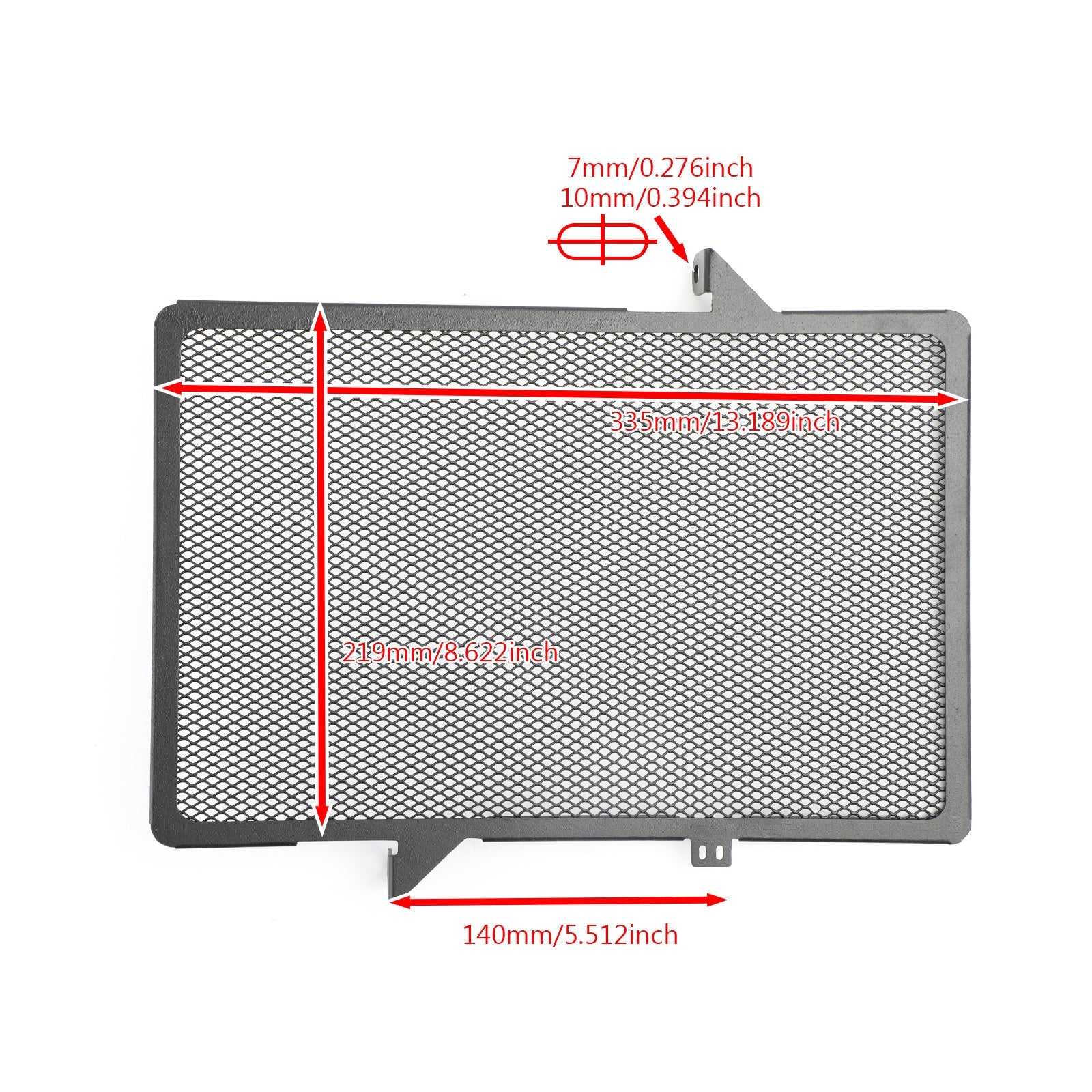 Zwarte aluminium radiateurbescherming voor Honda CB650F CB650R CBR 650 14-2019 Generiek