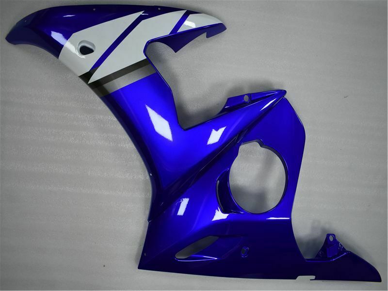 Kit de carénage bleu blanc Yamaha YZF R6 2003-2004