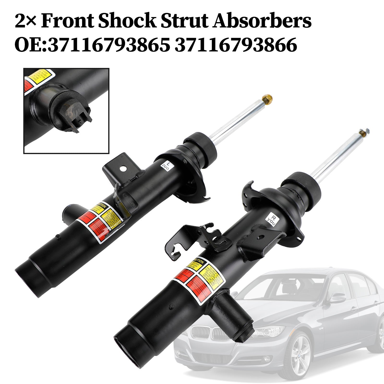 2017-2019 BMW 230I 430I 440I M240I 2× Front Shock Strut Absorbers 37116793865 37116793866