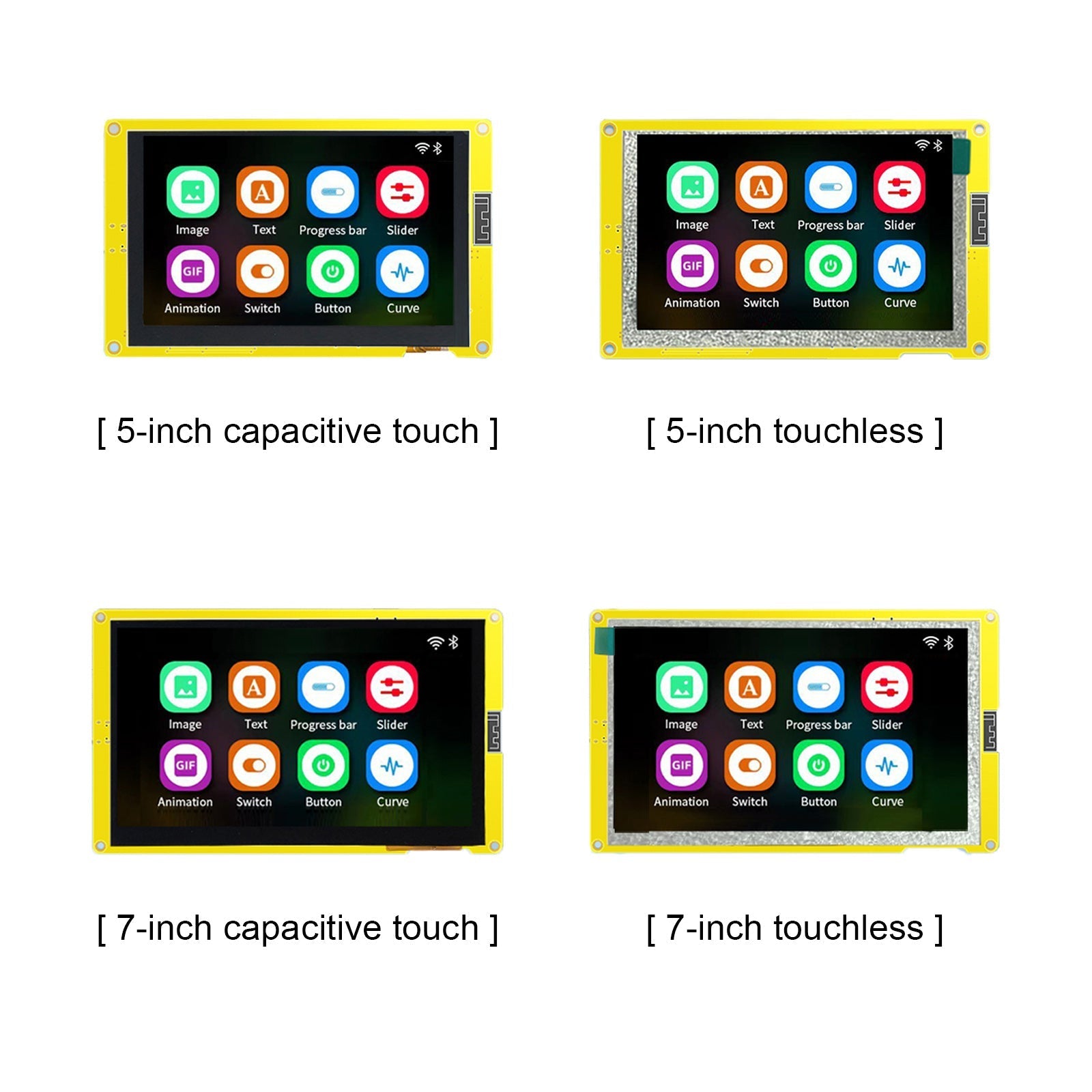 Carte de développement ESP32-S3, écran capacitif LCD 5 "7", Wifi, Bluetooth, MCU LVGL