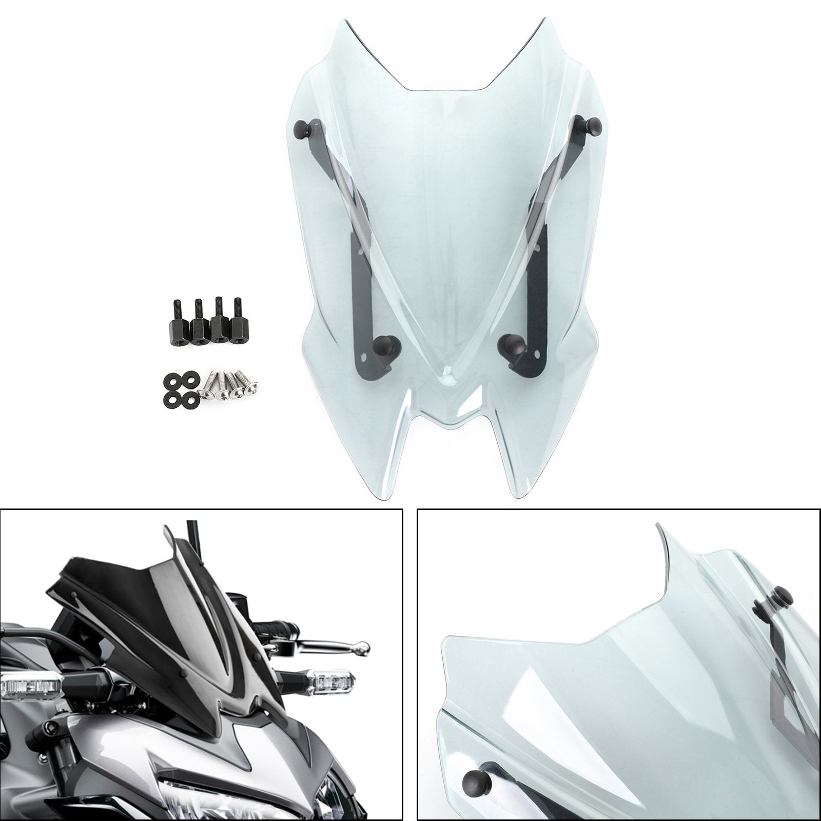 Windshield Windscreen Wind Shield Protector for KAWASAKI Z650 20+ Generic