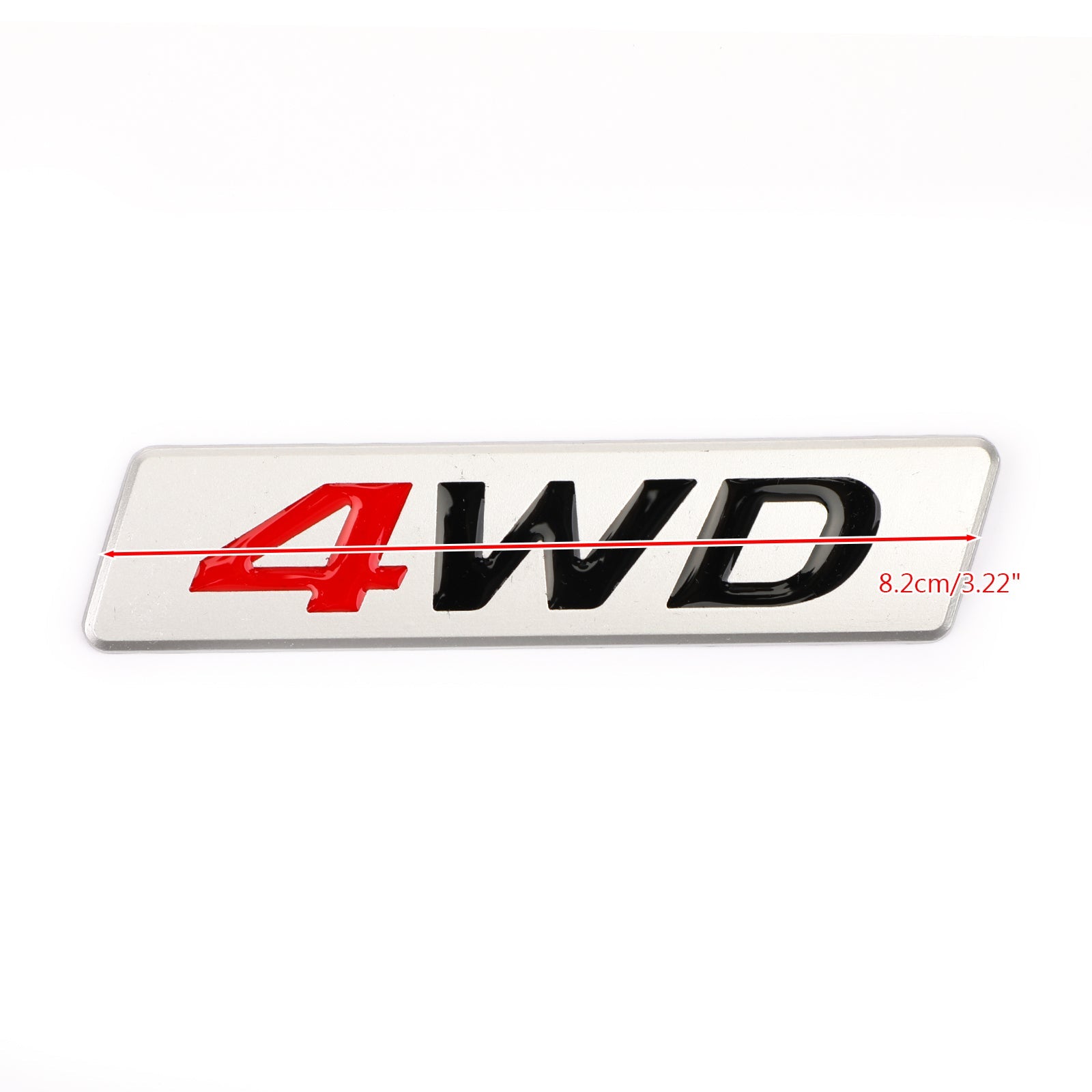 Nieuwe metalen 4WD embleem auto spatbord kofferbak achterklep badge stickers sticker 4WD 4X4 SUV generiek