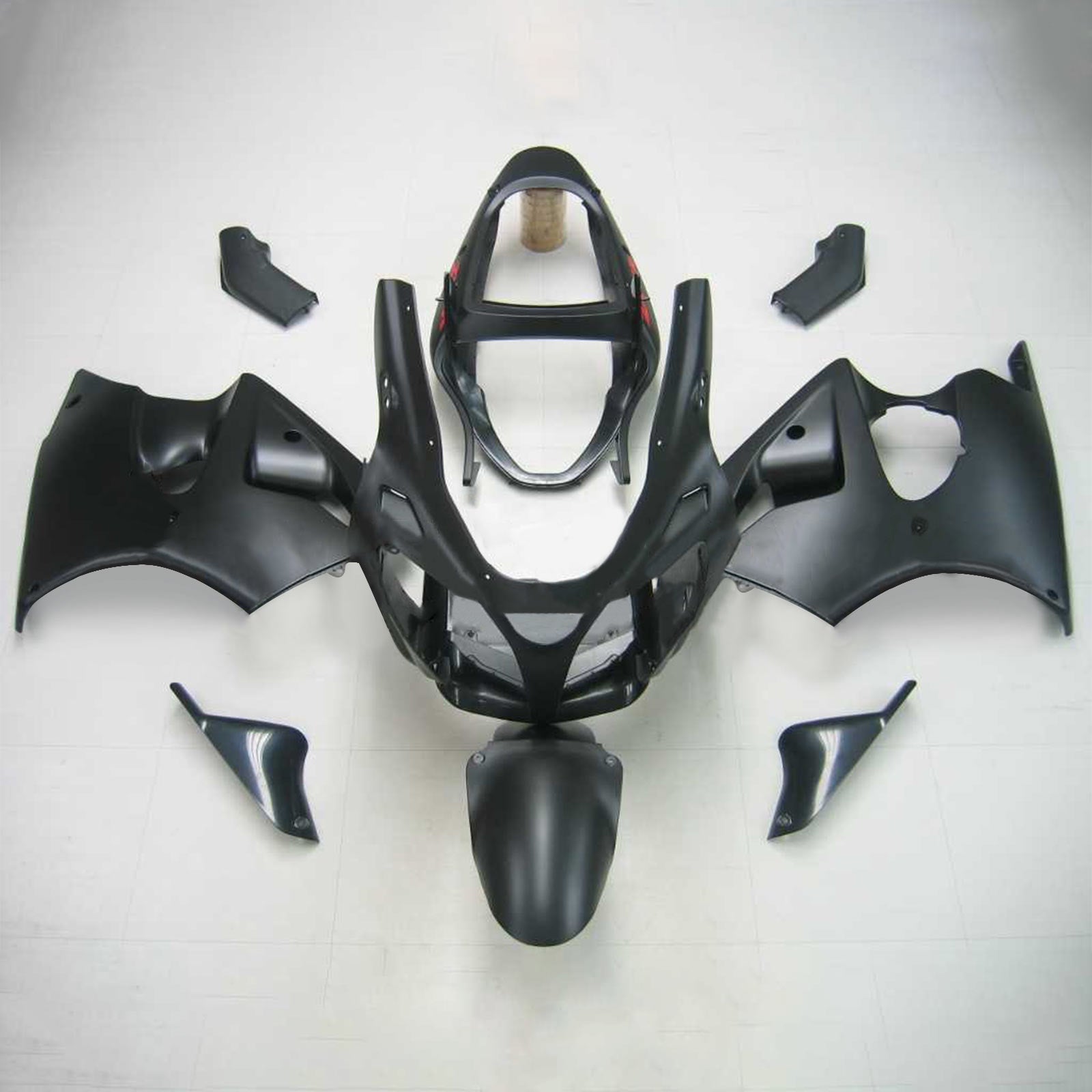 2000-2002 Kawasaki Zx6R Fairing All Black Kit