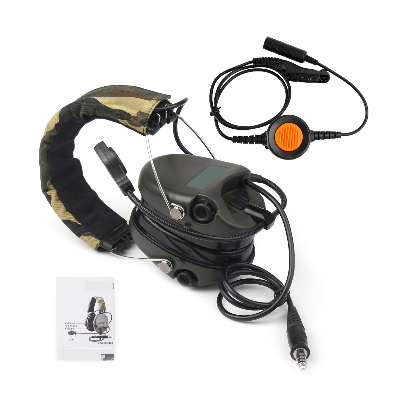 H60 Geluidsopname Ruisonderdrukking Headset 6-pins U94 PTT voor XiR P8200/P8208/P8260