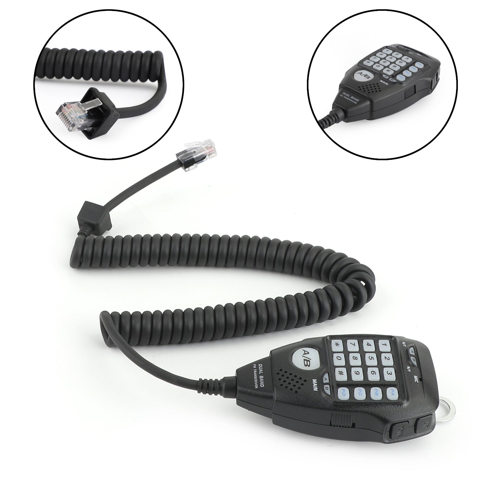 Handmicrofoon Walkietalkie-microfoon Geschikt voor AnyTone AT-778UV AT-588UV