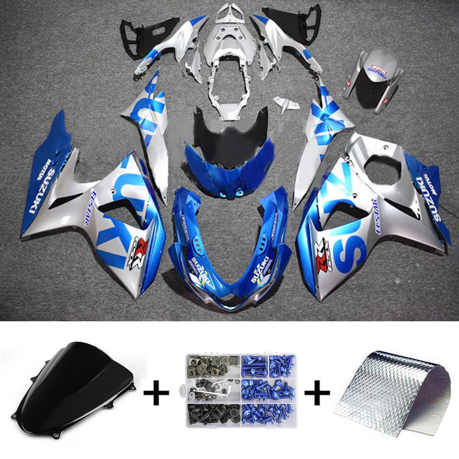 2009-2016 Suzuki GSXR1000 K9 Kit de carénage carrosserie plastique ABS