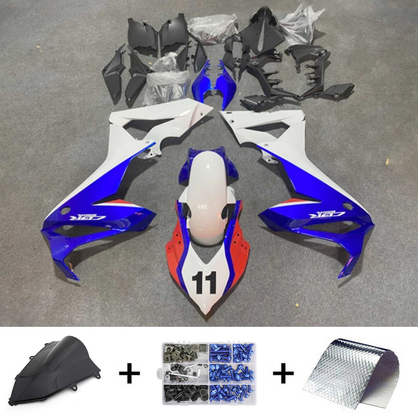 2021-2023 Honda CBR650R Amotopart injectiekuipset carrosserie kunststof ABS #101