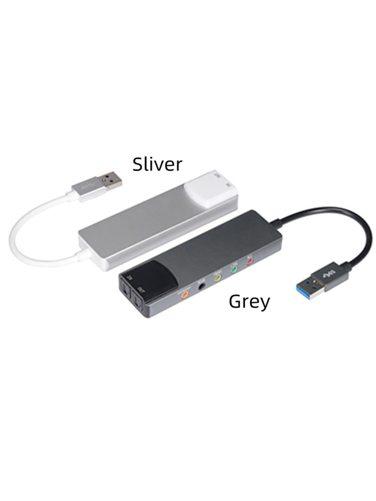 Nouveau Alliage d'aluminium USB Fiber optique SPDIF carte ordinateur externe multifonction