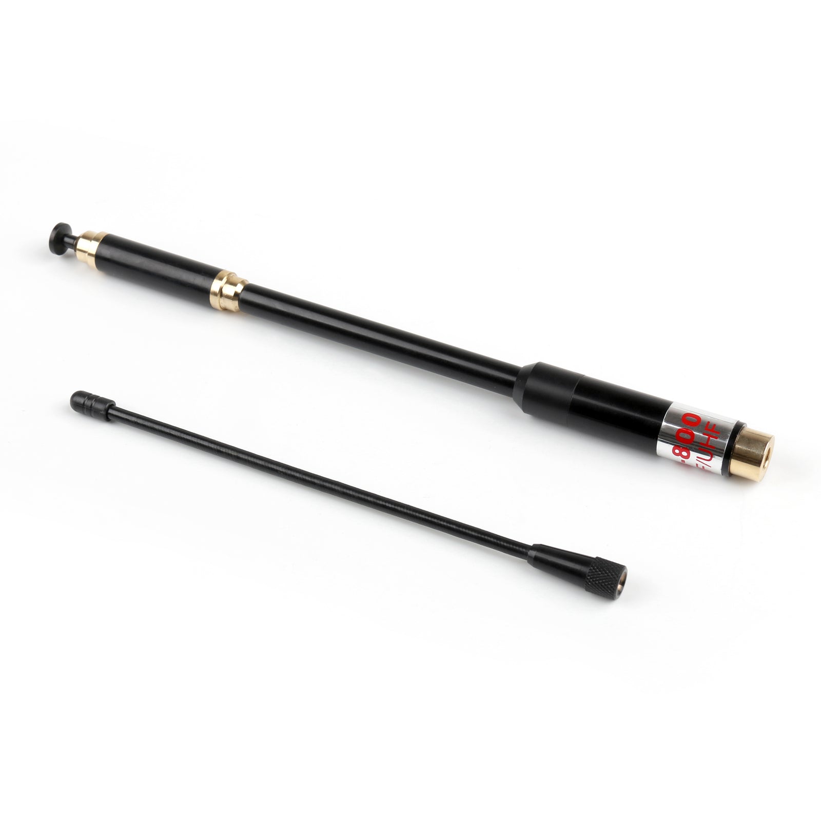 1Pcs AL-800 High Gain Dual Band Extendable Antenna SMA-Male For Icom Yaesu Radio