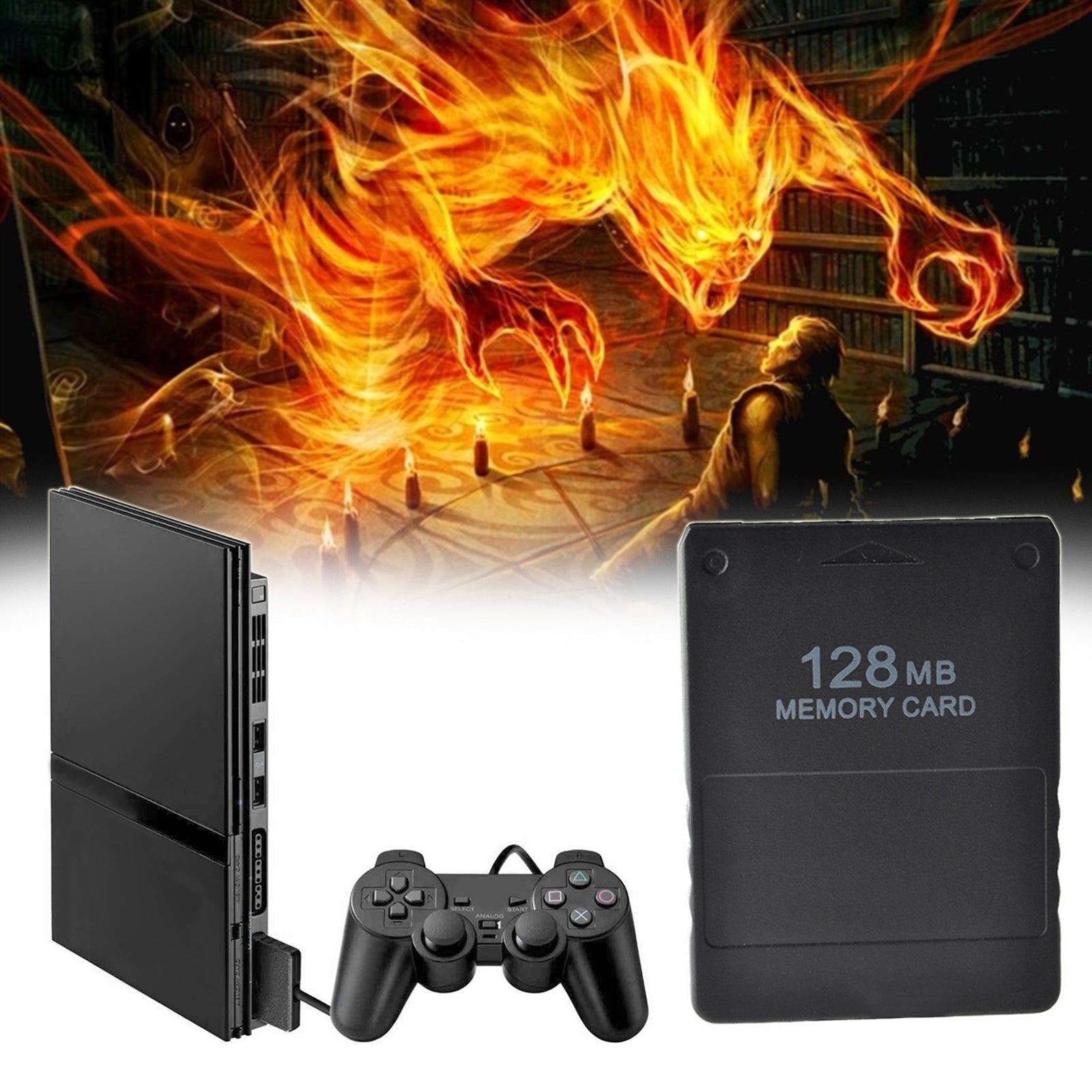 Geheugenkaart voor Sony 128MB Megabyte PS2 PlayStation 2 Slim Game Data Console