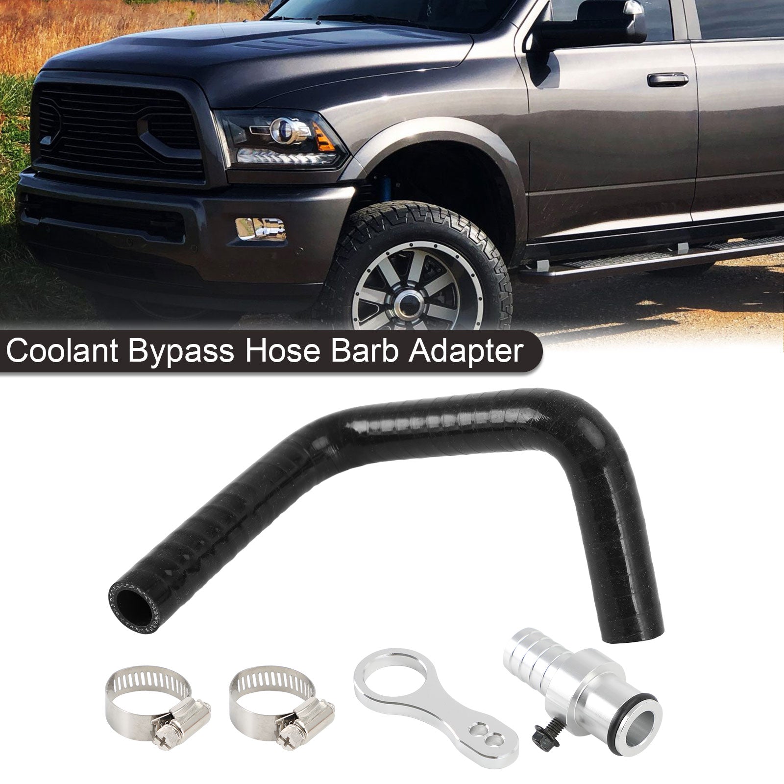 Coolant Bypass Hose Barb Adapter for Dodge Ram 6.7L Cummins 2009-2019 Generic