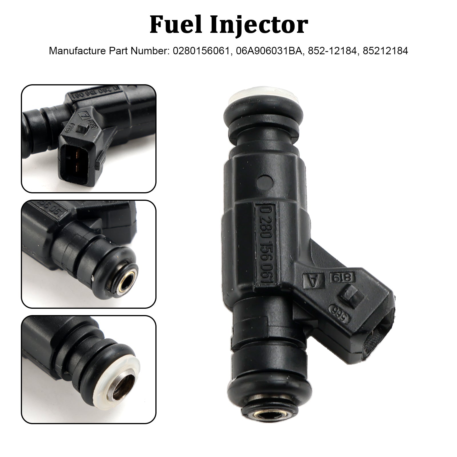 Injecteur de carburant 0280156061, 1 pièce, pour Audi, Volkswagen 1,8 l, 852 – 12184