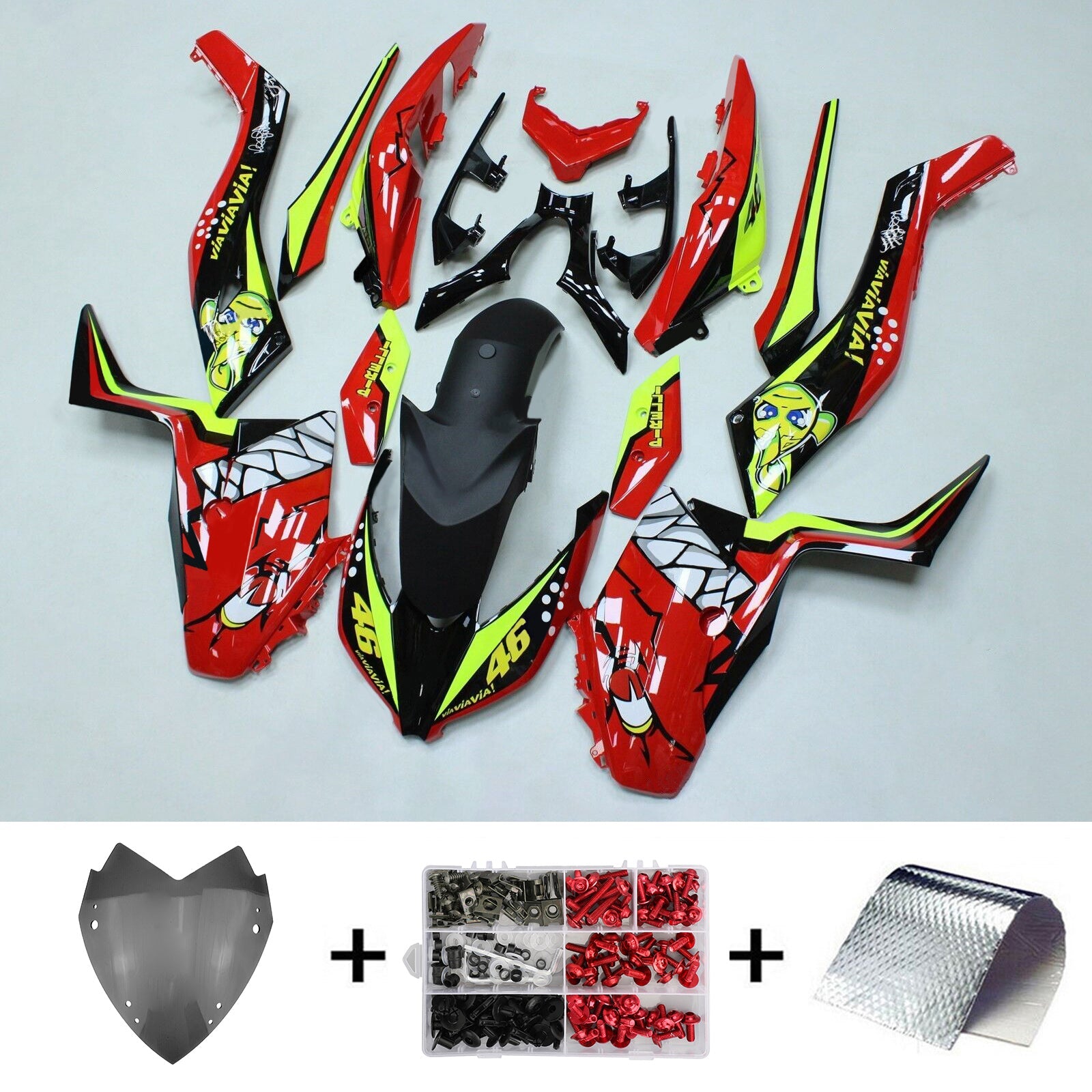 2017-2021 Yamaha XMAX300 Amotopart Injection Fairing Kit Bodywork #112