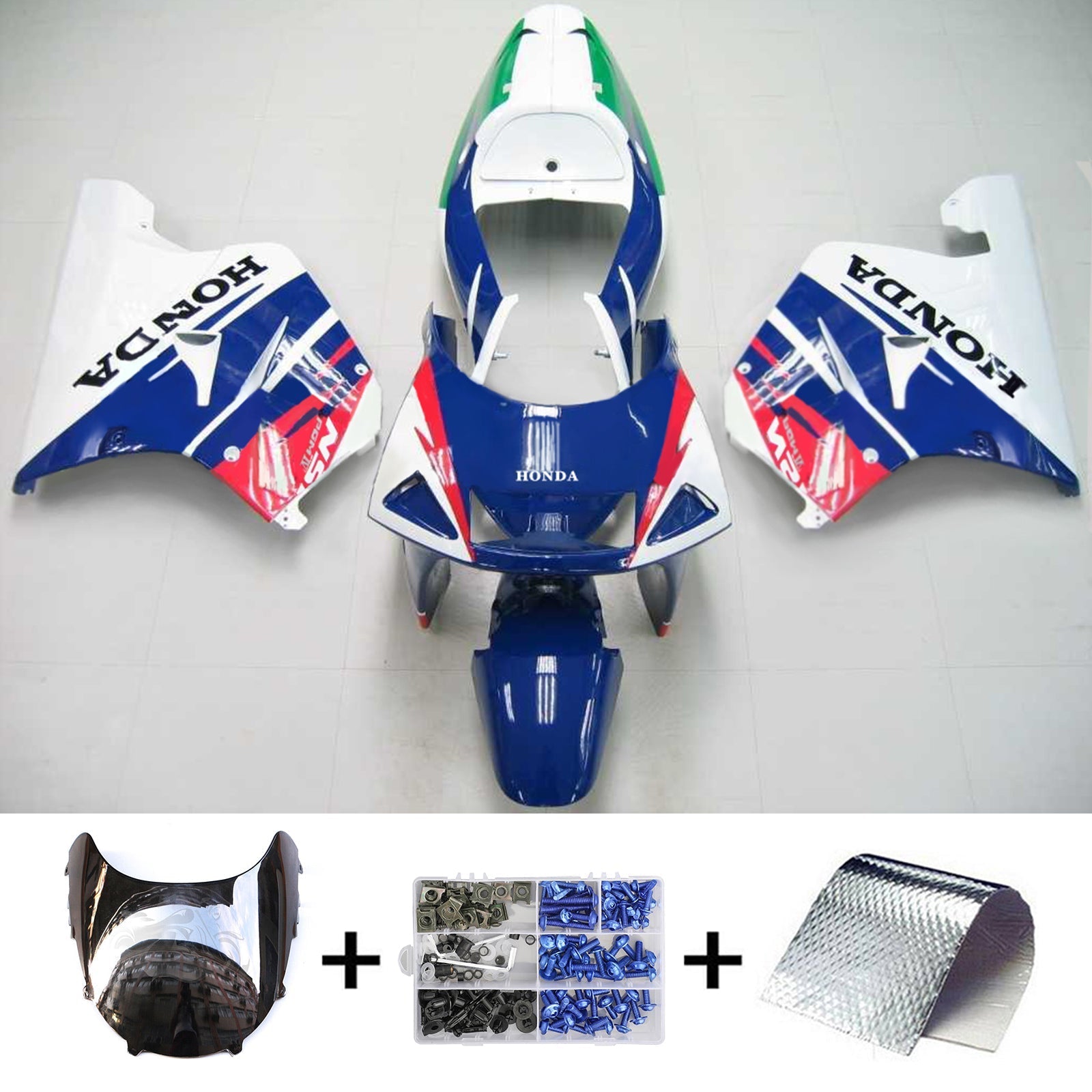 1994-1996 Honda NSR250 PGM-4 Amotopart Injection Fairing Kit Bodywork Plastic ABS #103