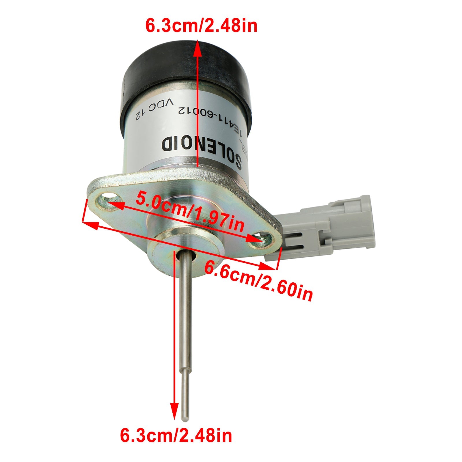 Fuel Shut Off Solenoid PS41CZ318 1E411-60012 For Kubota 325 Engine D902 Z482