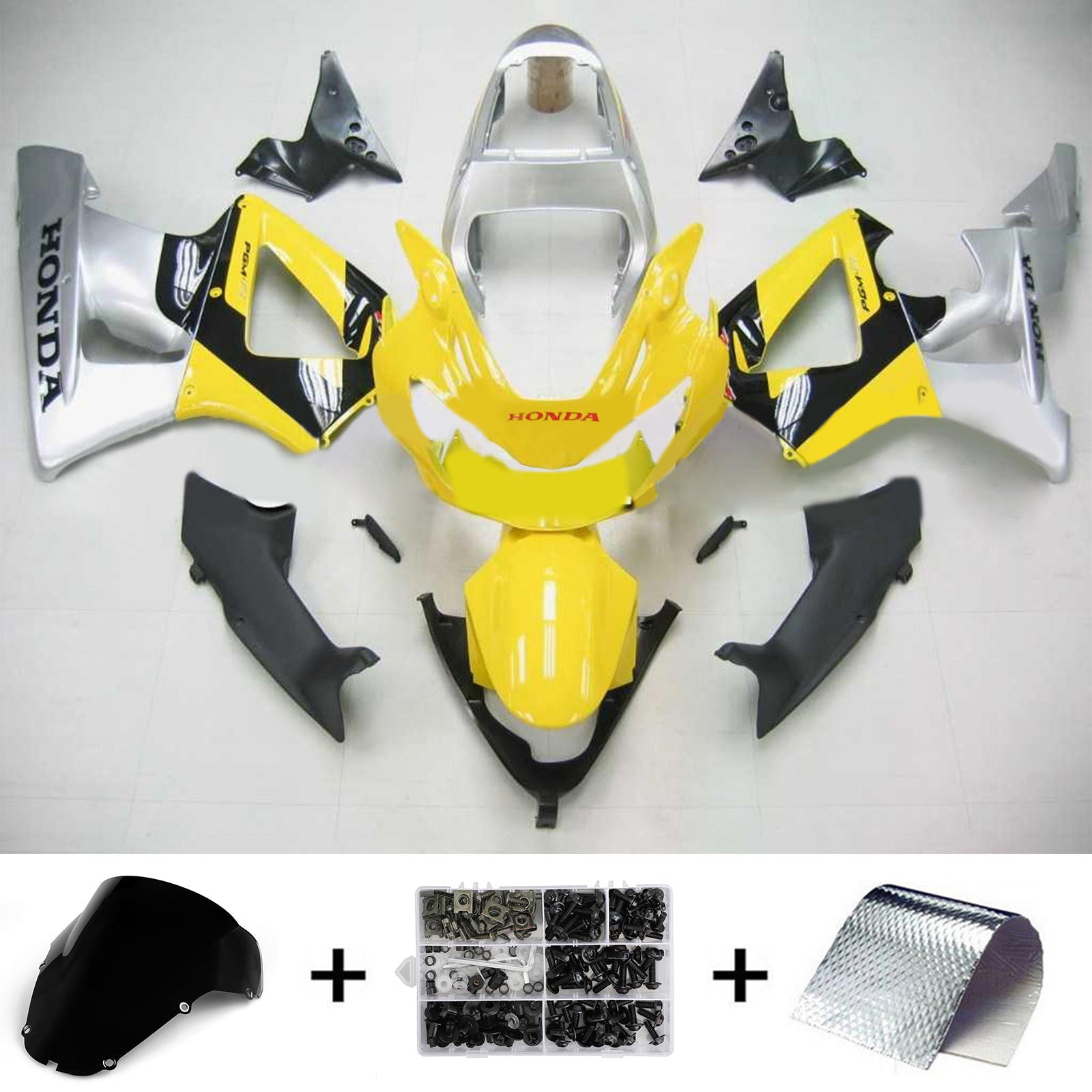 2000-2001 Honda CBR929RR Amotopart Injection Fairing Kit Bodywork Plastic ABS #113