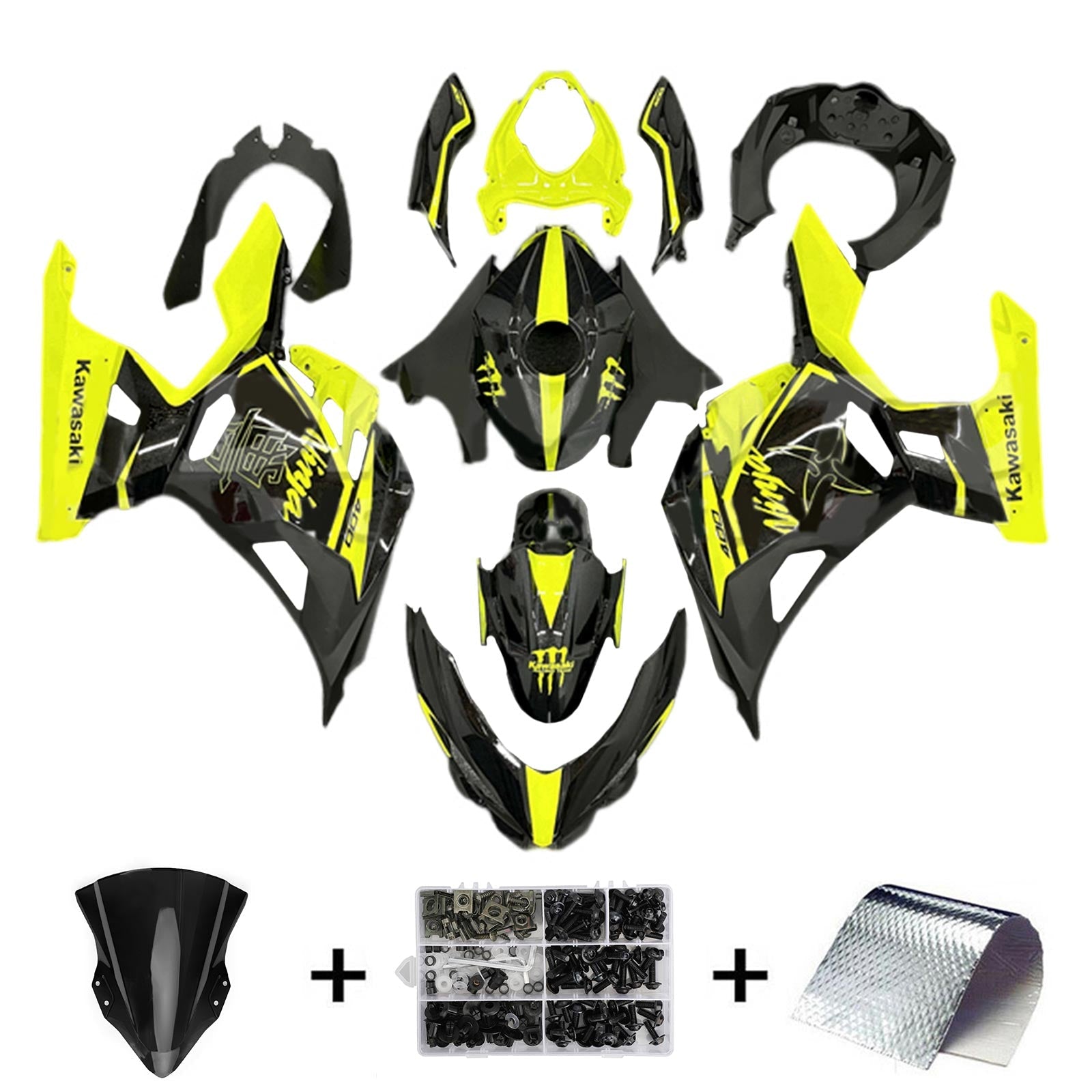 Kit de carenado Kawasaki EX400/Ninja400 2018-2024