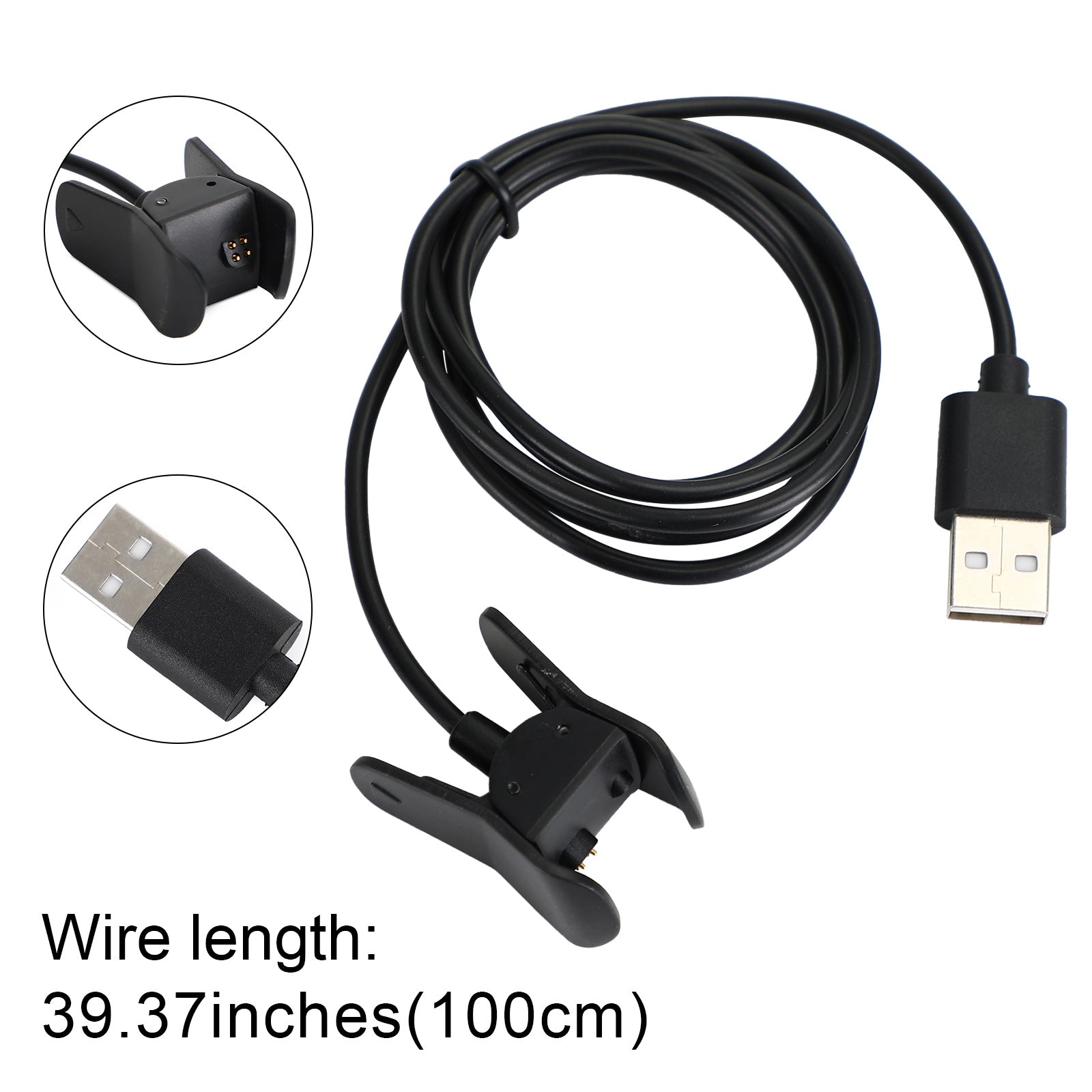 1 m USB-datalader vervangende oplaadclipkabel voor vivosmart 3 smartwatch