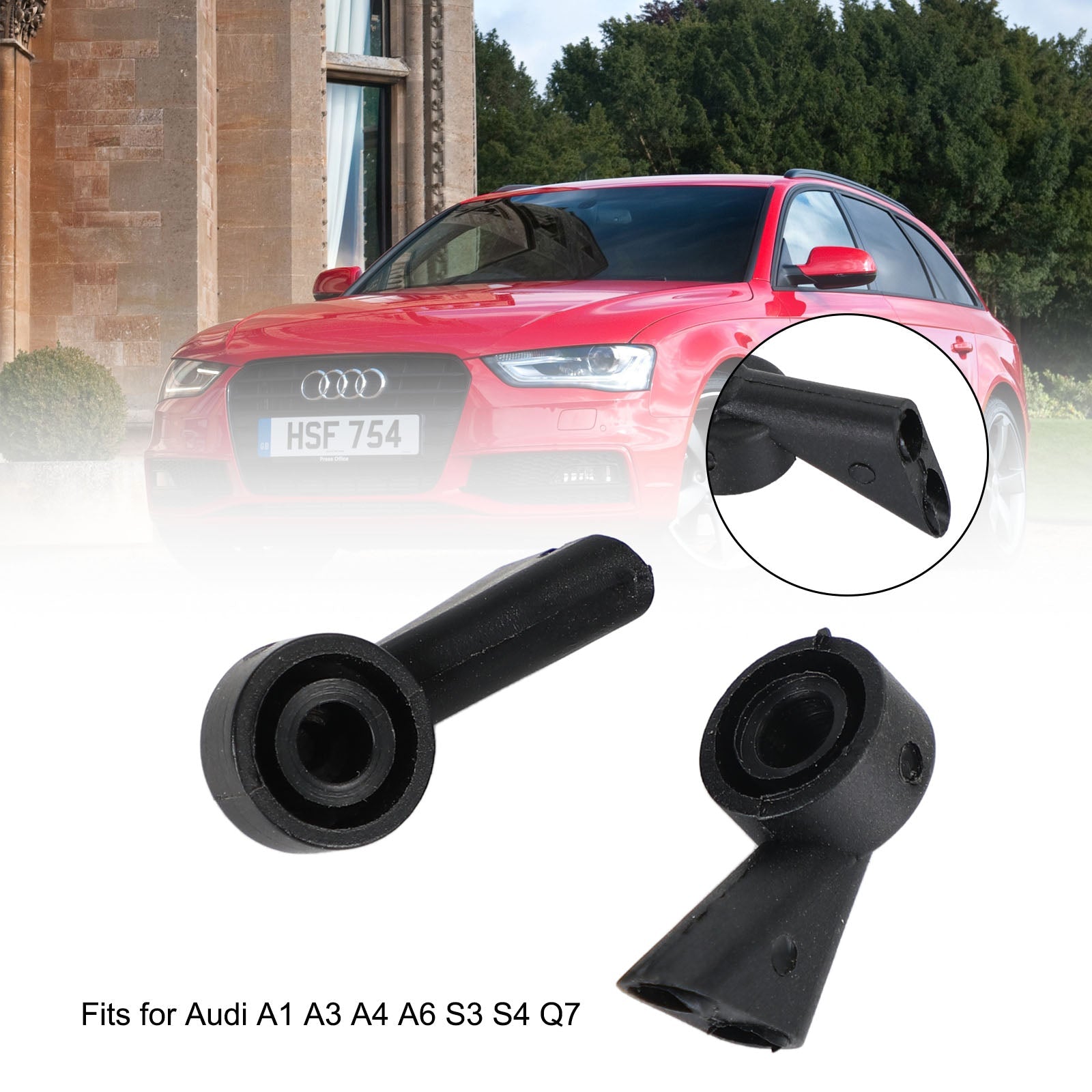 2X Achterruitenwisser Wasmachine Voorruit Spray Jet Voor Audi A1 A3 A4 Q7 8E9955985 Generiek