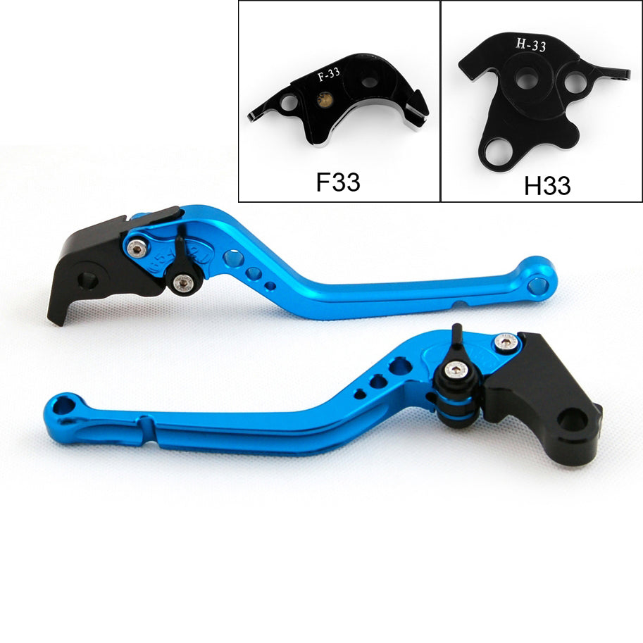 Long Brake Clutch Levers For Honda CB1000R 08-14 CBR1000RR/FIREBLADE 04-07 Black Generic