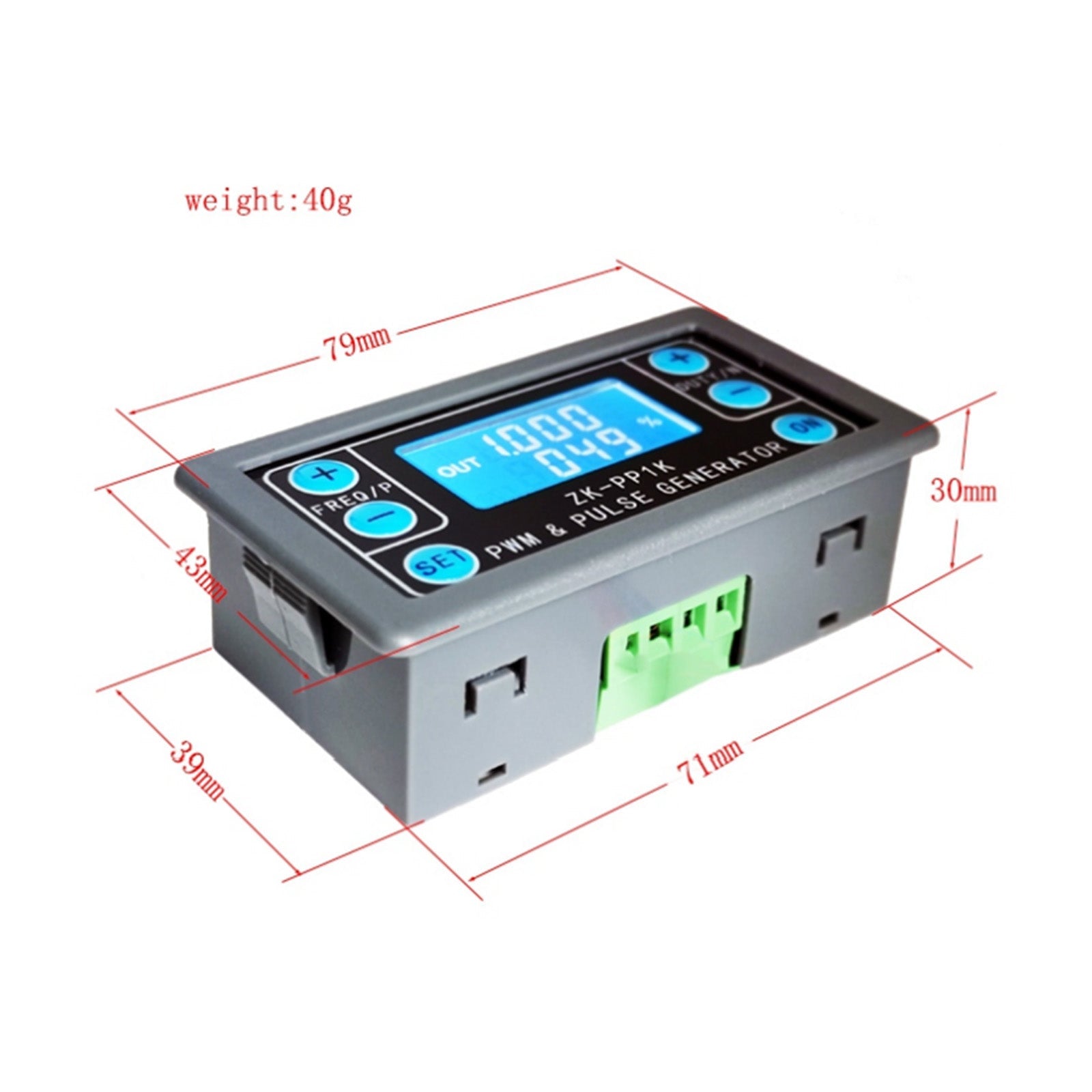 Justerbar PWM Signal Generator Module Pulse Frequency Duty Cycle Square Wave