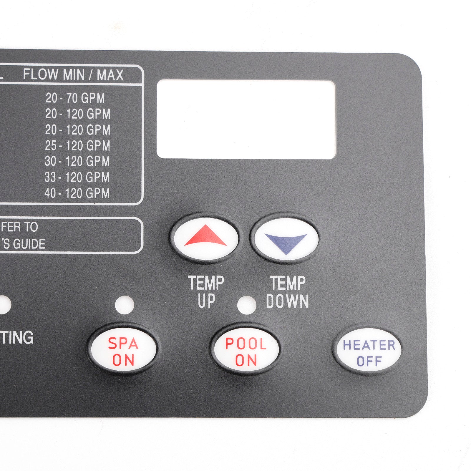 42002-0007S Besturingskaartset met 472610Z-schakelaarpad voor Pentair MasterTemp NA/LP